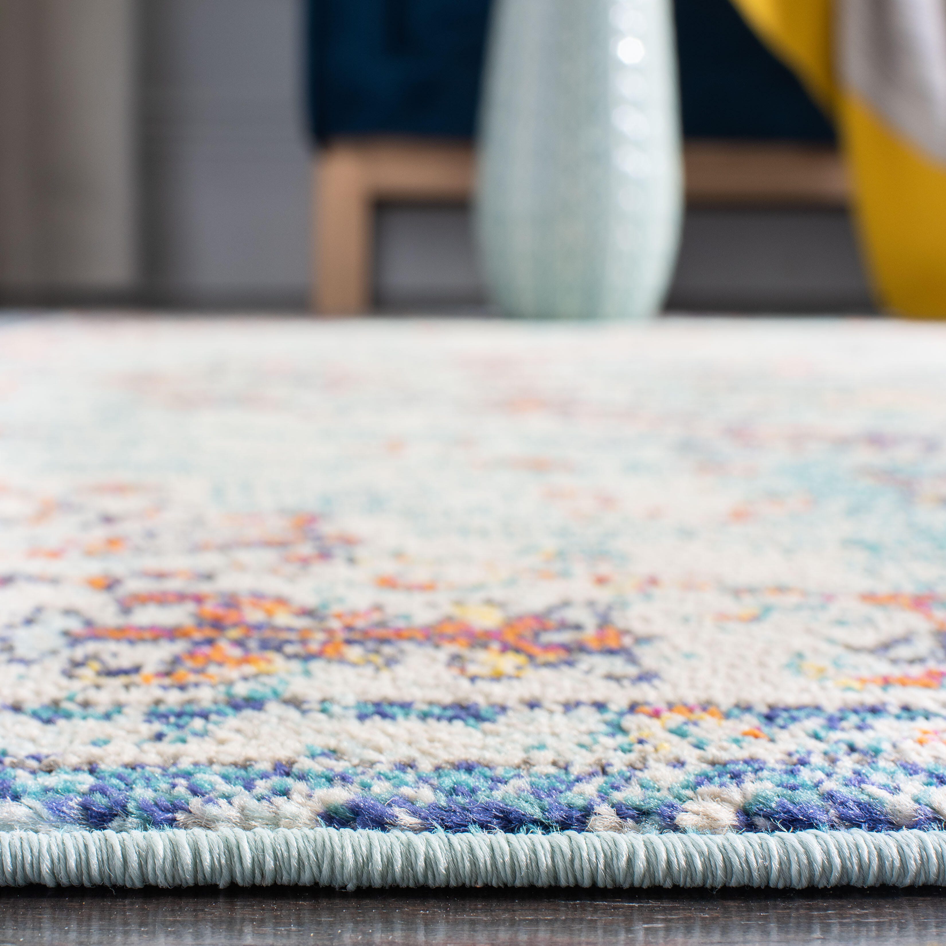 Safavieh Madison 3' x 3' Square Area Rug, Navy/Light Blue, large