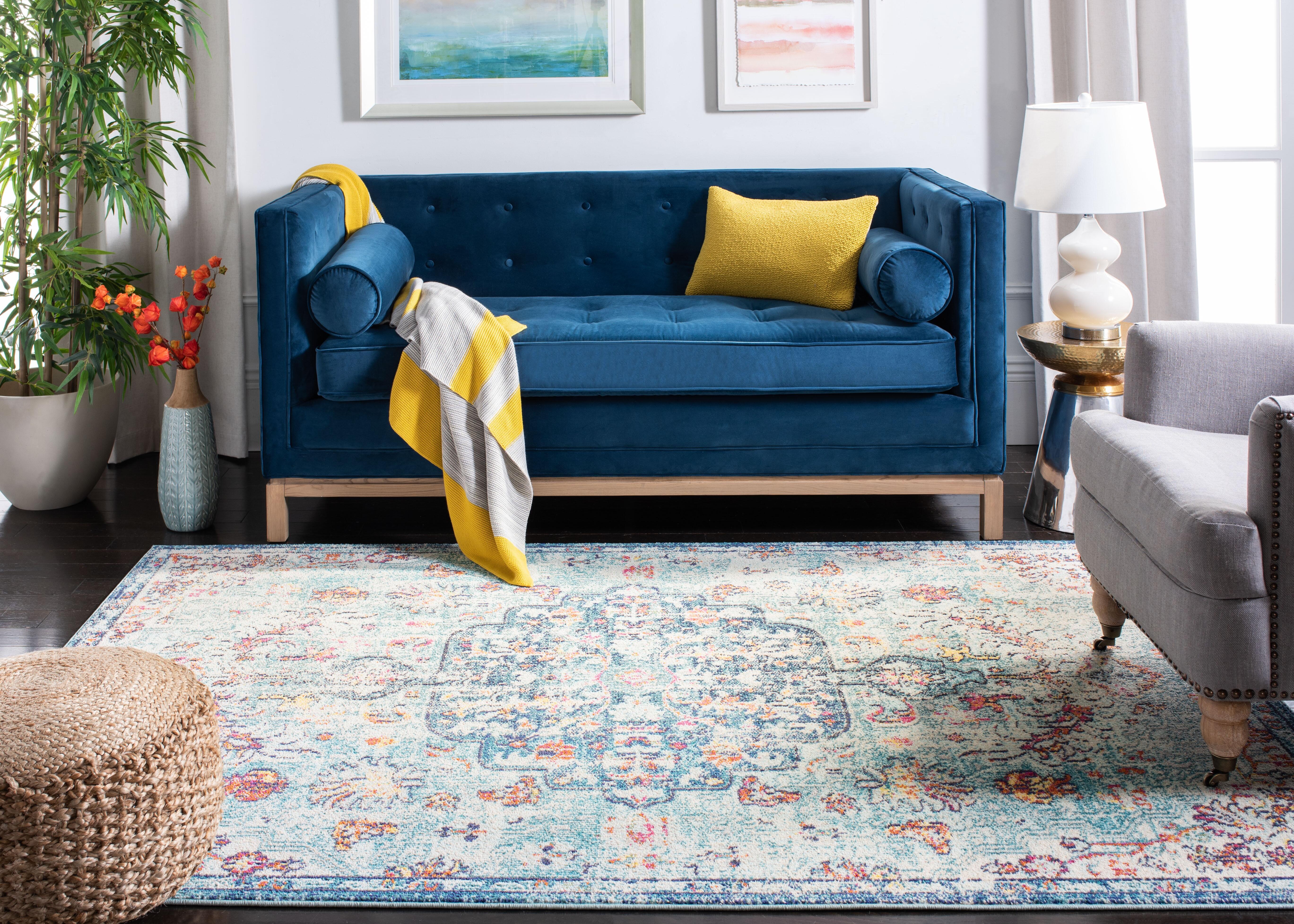Safavieh Madison 5'-3 x 7'-6 Area Rug, Navy/Light Blue, large