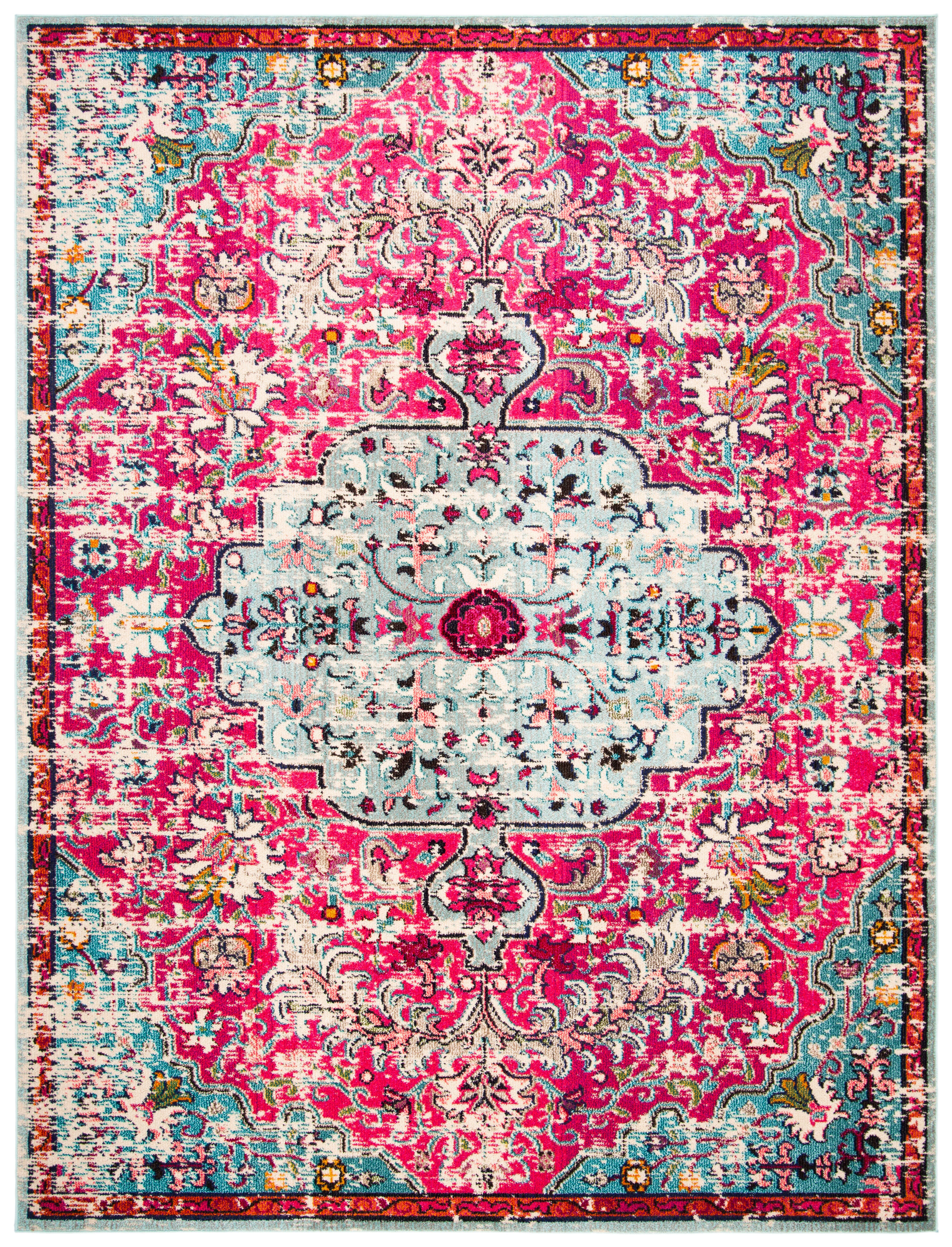 Safavieh Madison 10' x 14' Area Rug, Fuchsia/Teal, large