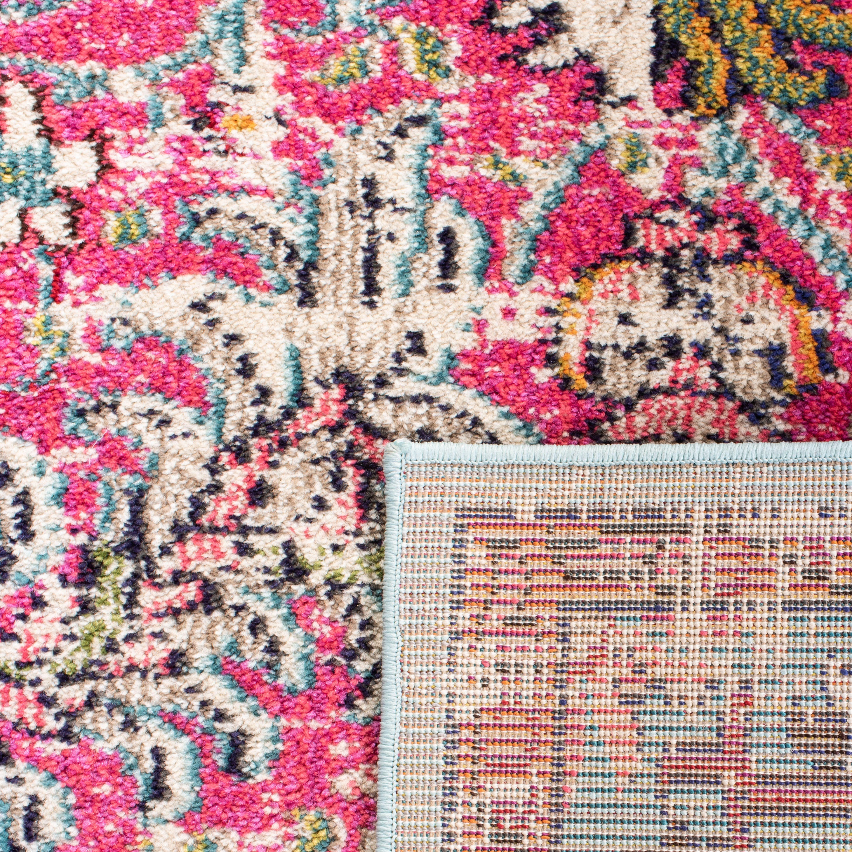 Safavieh Madison 2'-2 x 4' Accent Rug, Fuchsia/Teal, large