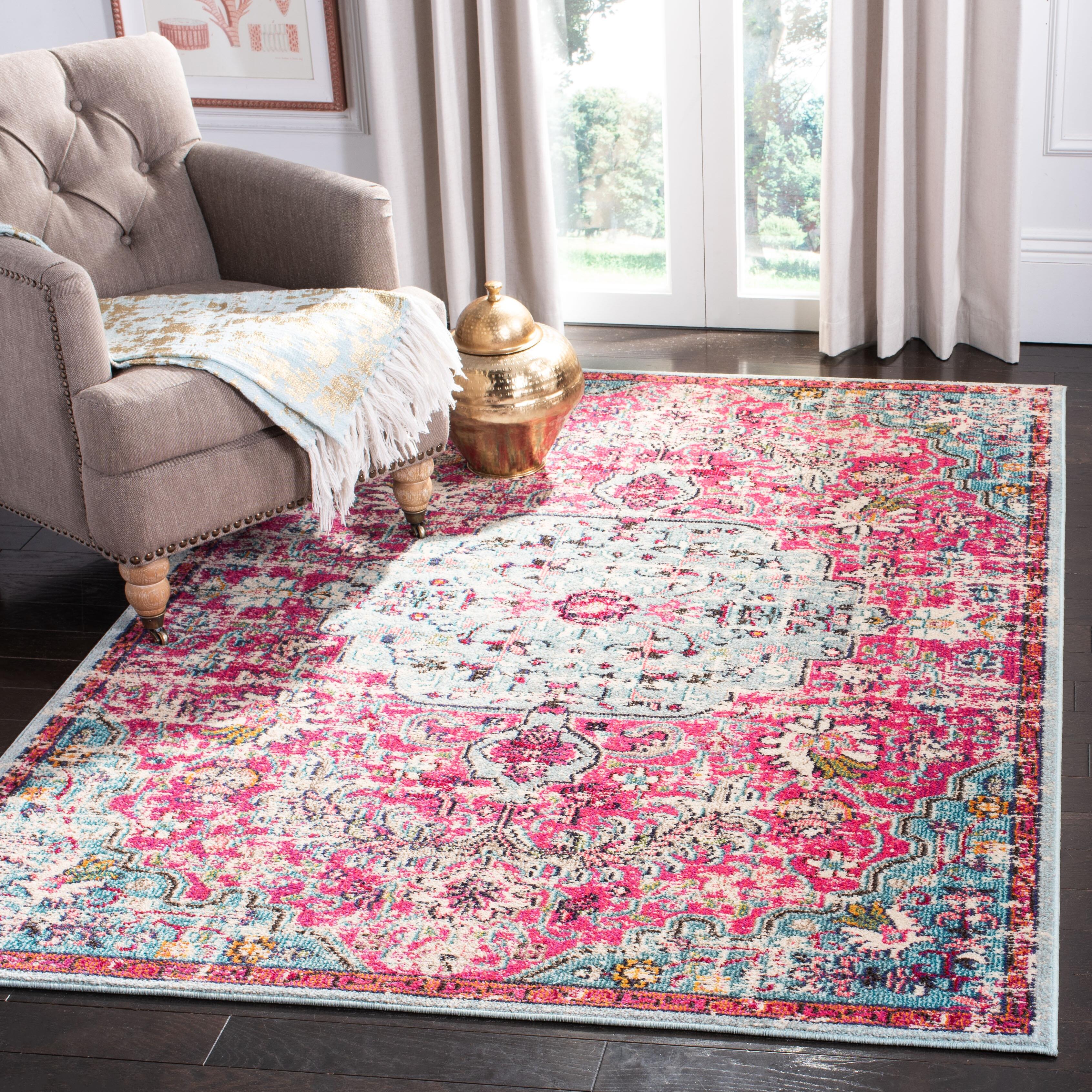 Safavieh Madison 5'-3 x 7'-6 Area Rug, Fuchsia/Teal, large