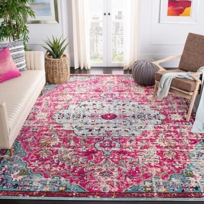 Safavieh Madison 8' x 10' Area Rug, Fuchsia/Teal, large