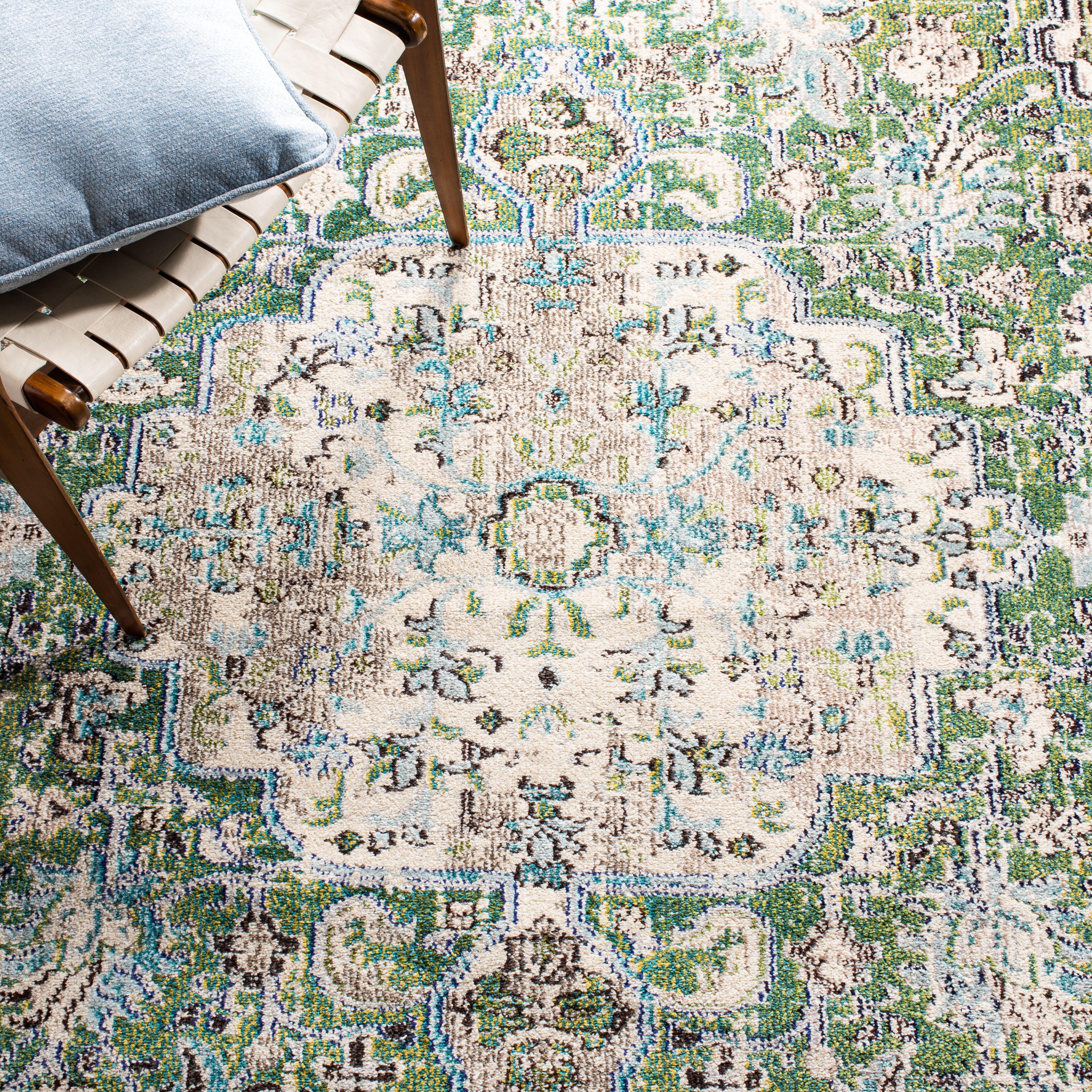 Safavieh Madison 6' x 9' Area Rug, Green/Turquoise, large