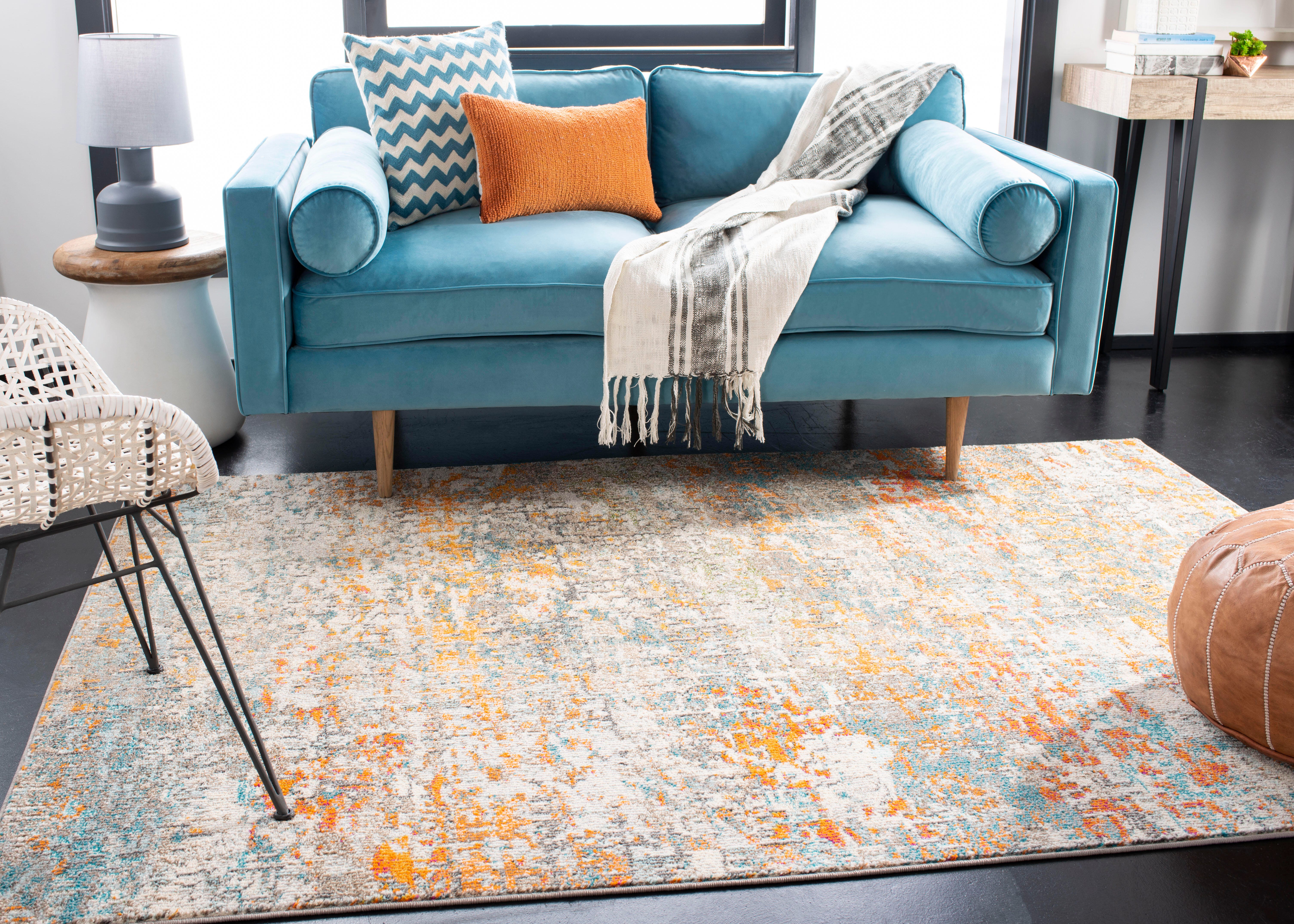 Safavieh Madison Madison 5'-3 x 7'-6 Area Rug, Gray/Pink, large