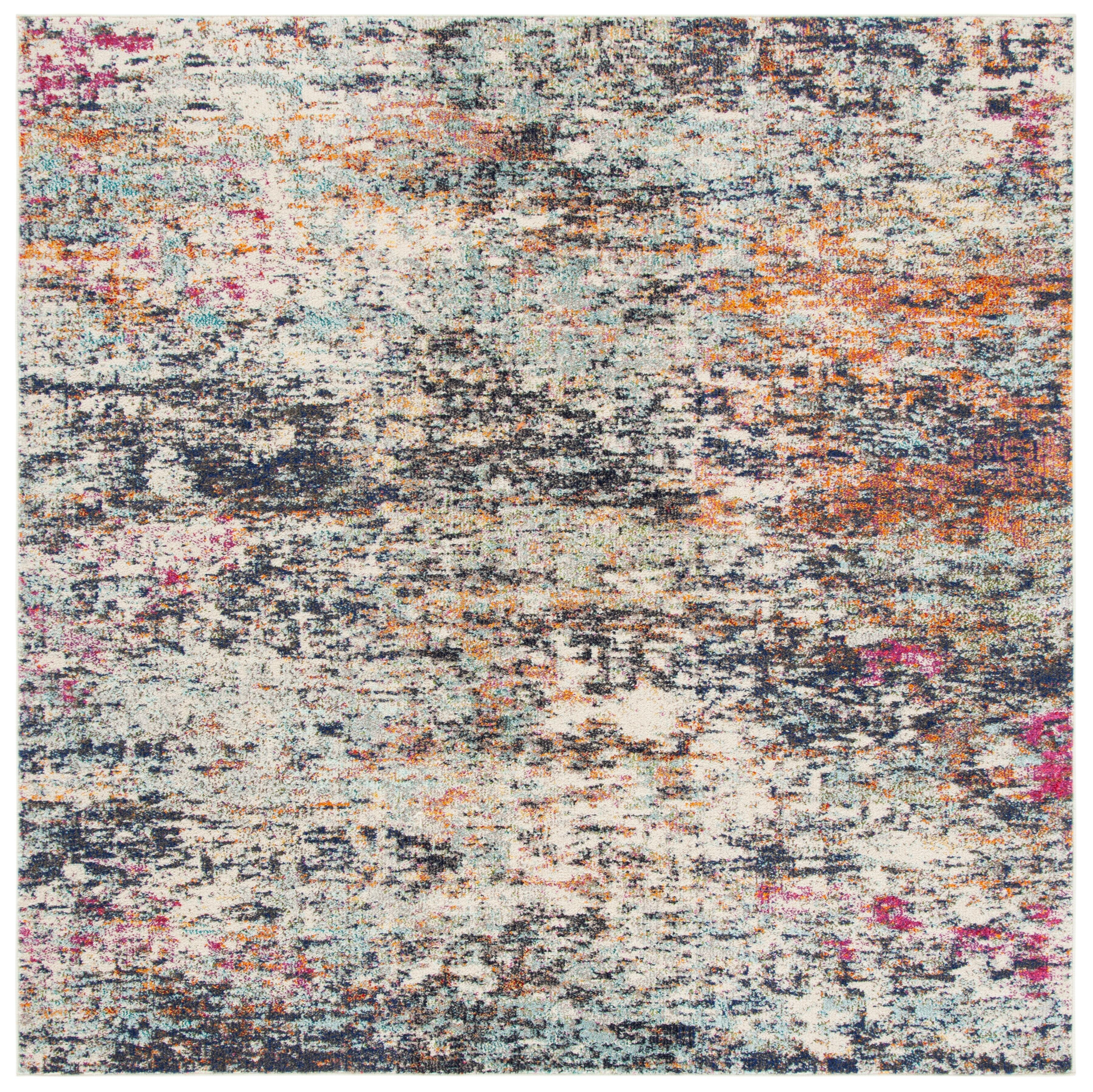 Safavieh Madison 6'-7 x 6'-7 Square Area Rug, Black/Gold, large
