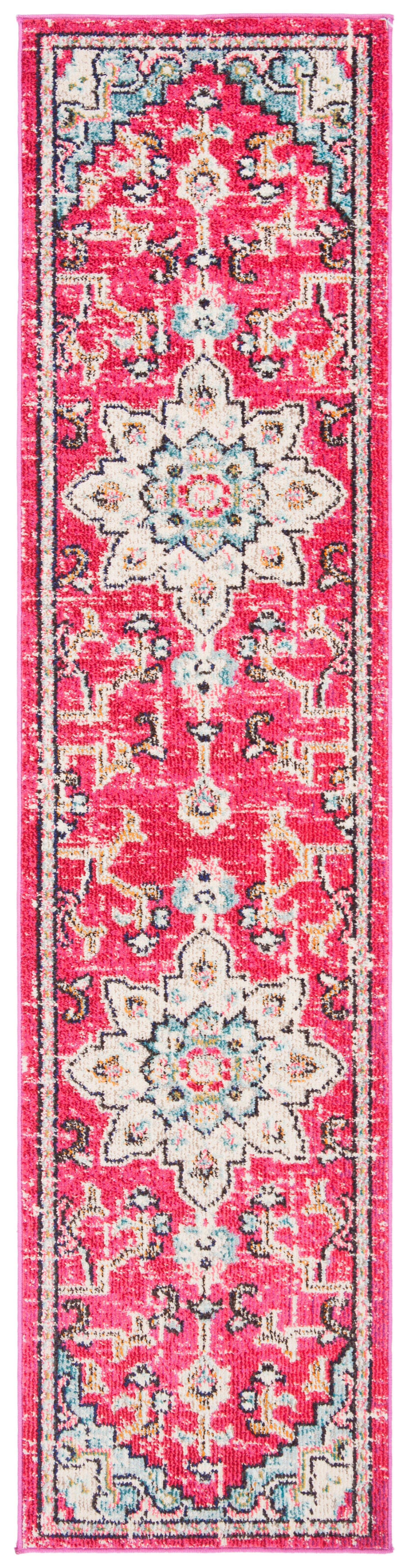 Safavieh Madison 2'-2 x 4' Accent Rug, Fuchsia/Blue, rollover