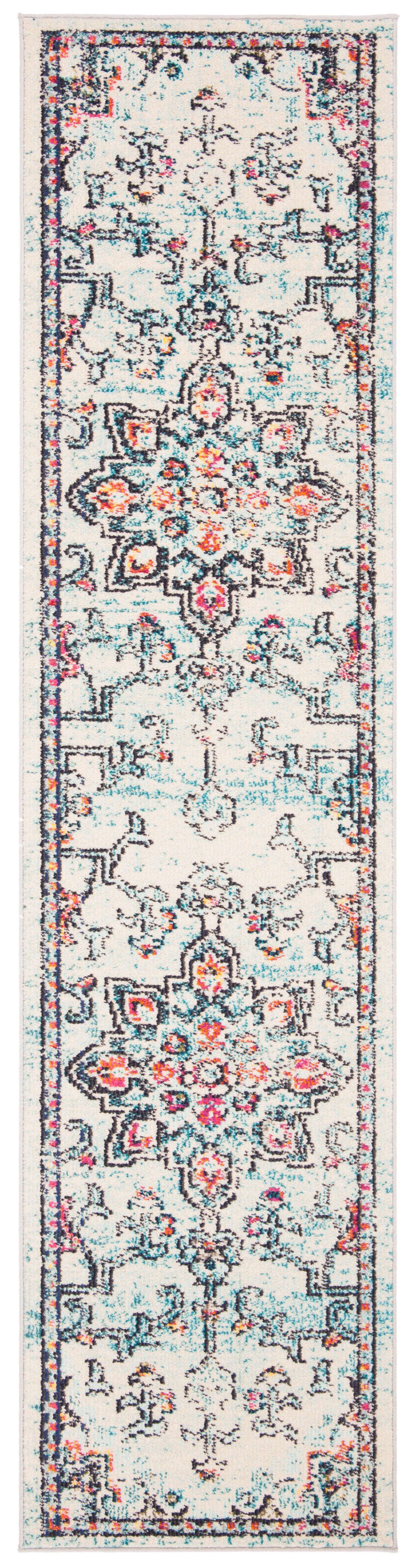Safavieh Madison 2'-2 x 14' Runner, Blue/Cream, large