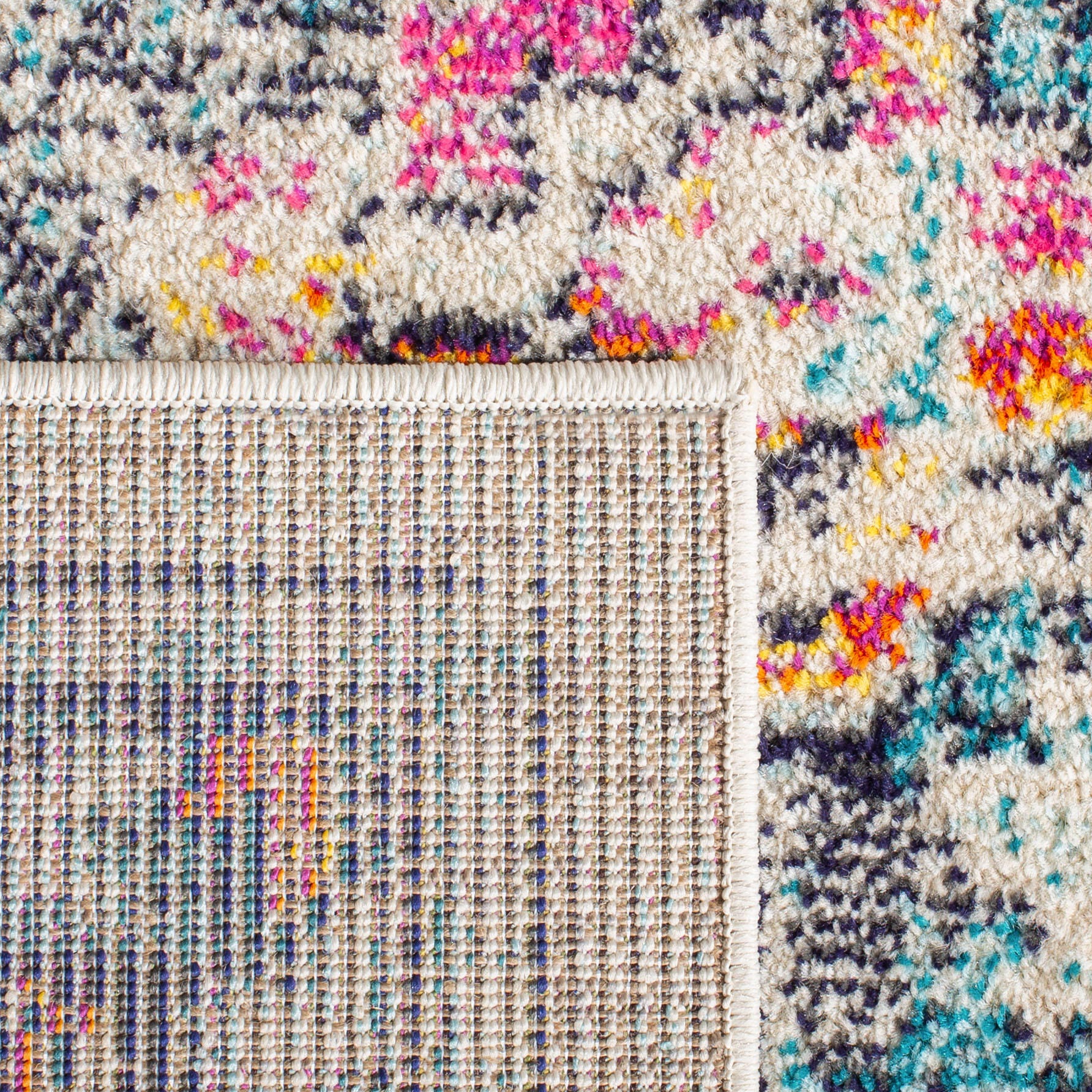 Safavieh Madison 2'-2 x 18' Runner, Blue/Cream, large