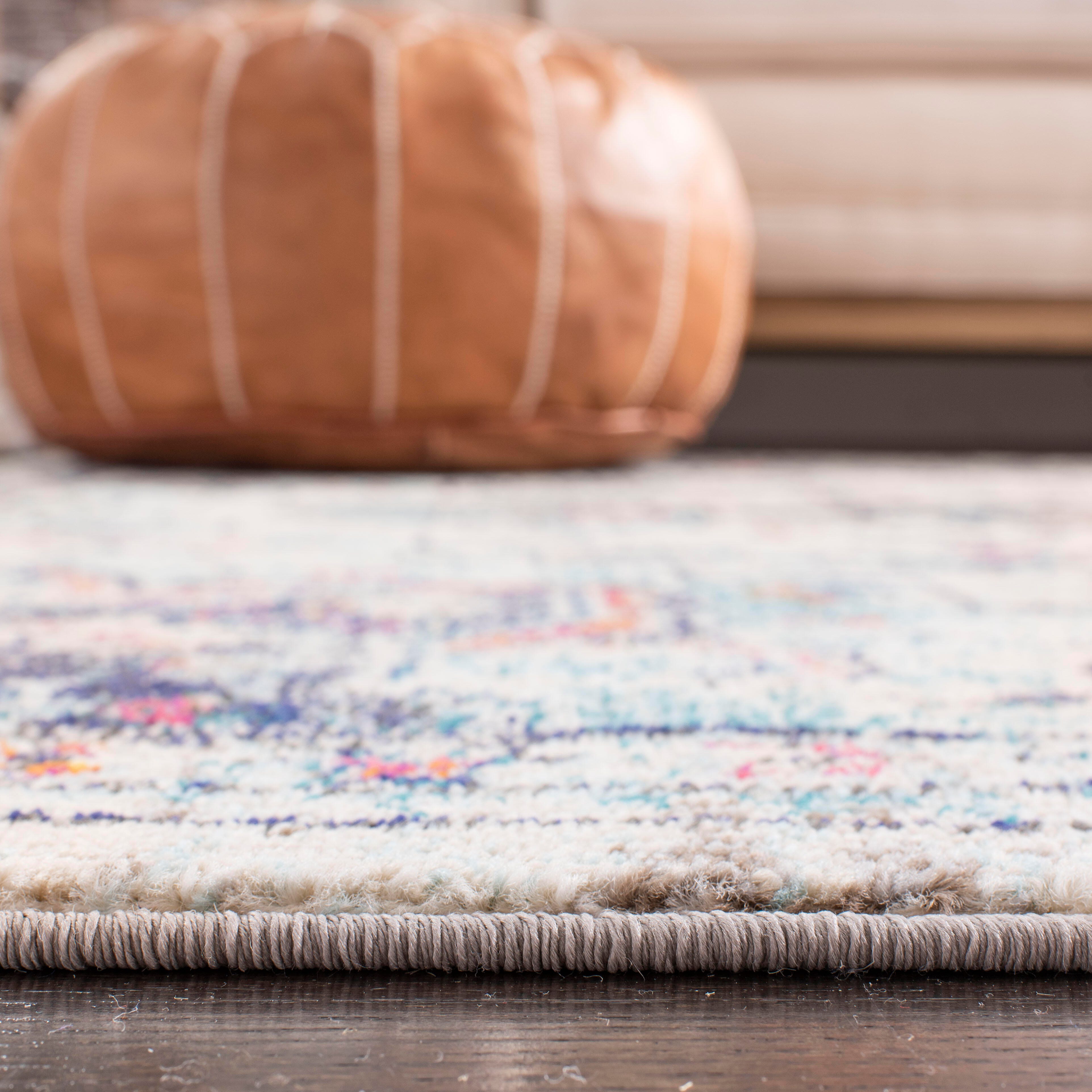 Safavieh Madison 5' x 5' Square Area Rug, Blue/Cream, large