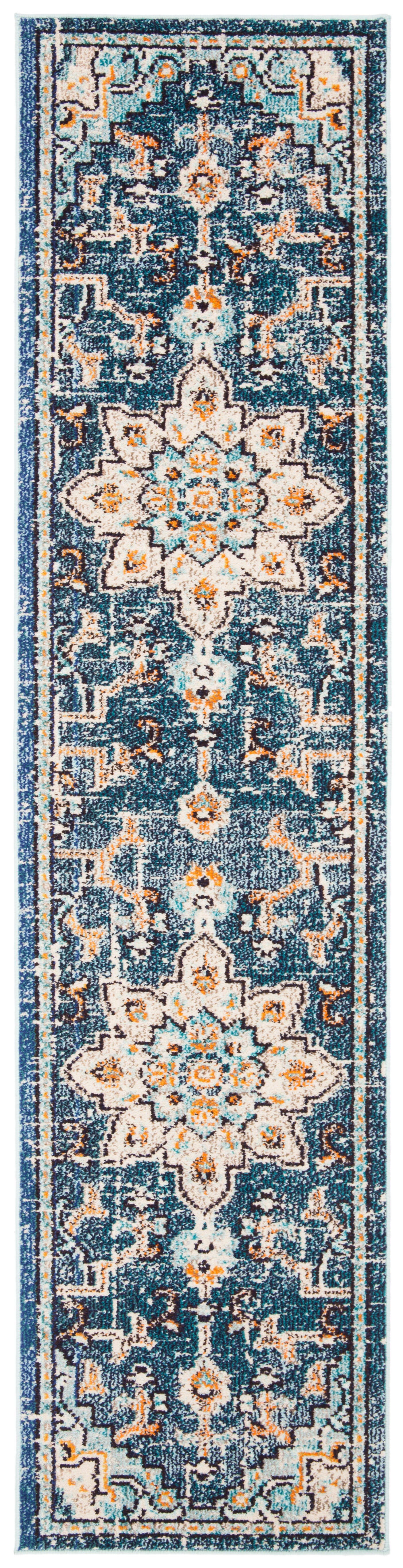 Safavieh Madison 2'-2 x 10' Runner, Blue/Light Blue, large