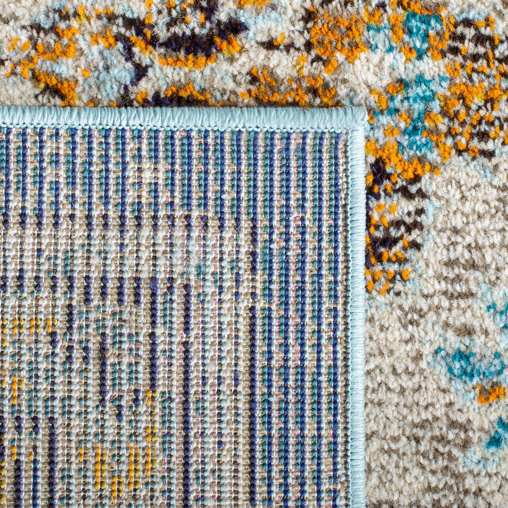 Safavieh Madison 2'-2 x 10' Runner, Blue/Light Blue, large