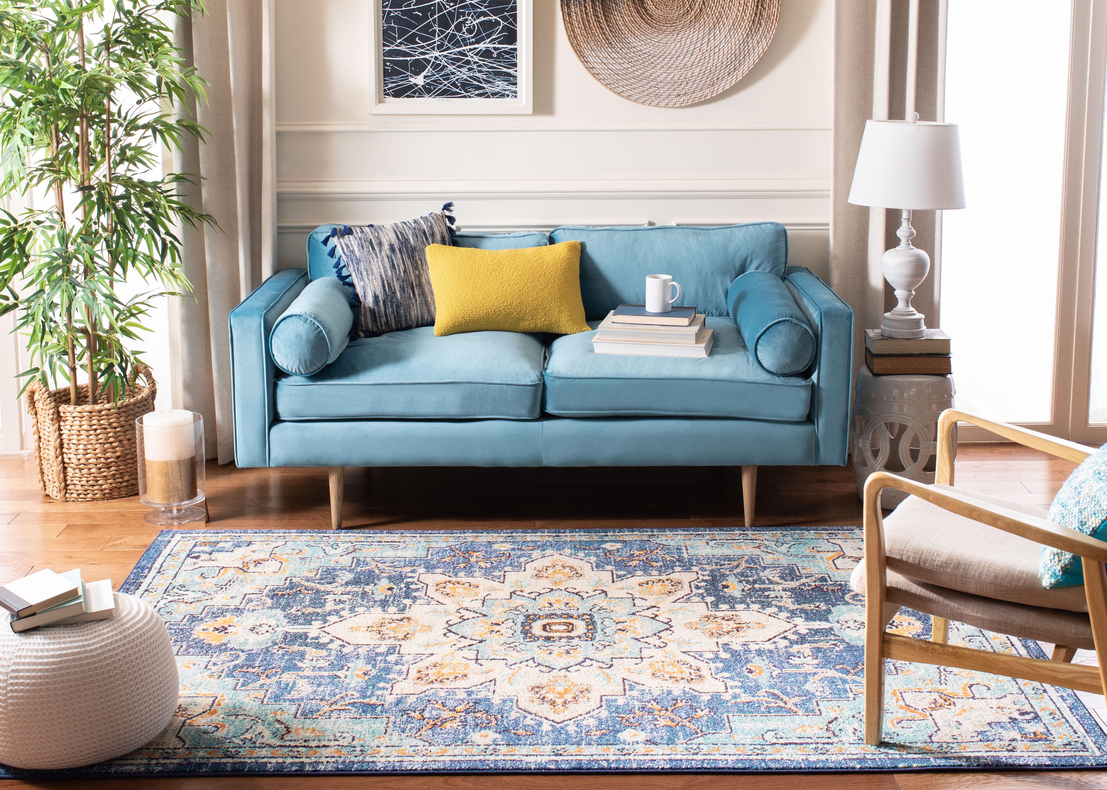 Safavieh Madison 5'-3 x 7'-6 Area Rug, Blue/Light Blue, large