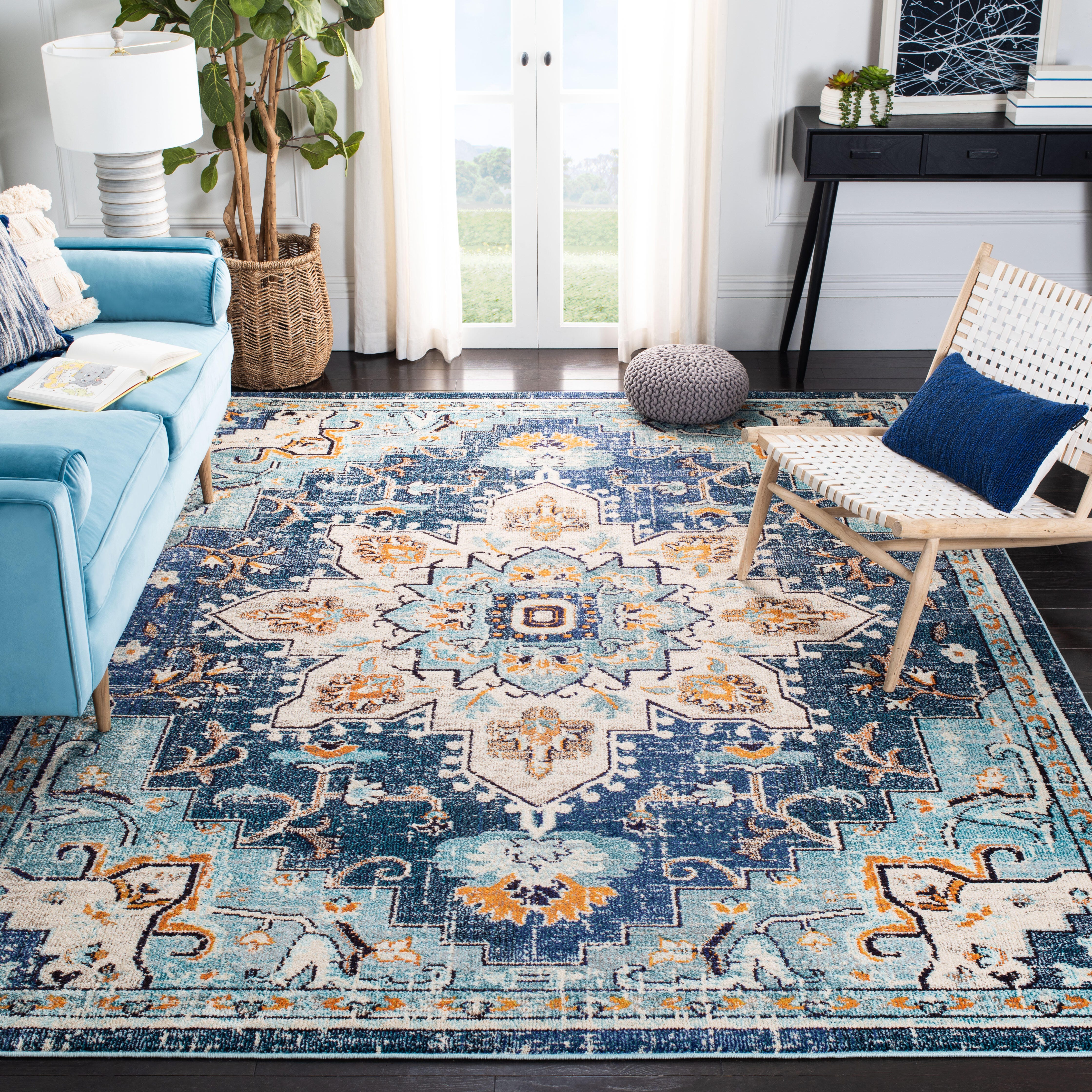 Safavieh Madison 8' x 10' Area Rug, Blue/Light Blue, large