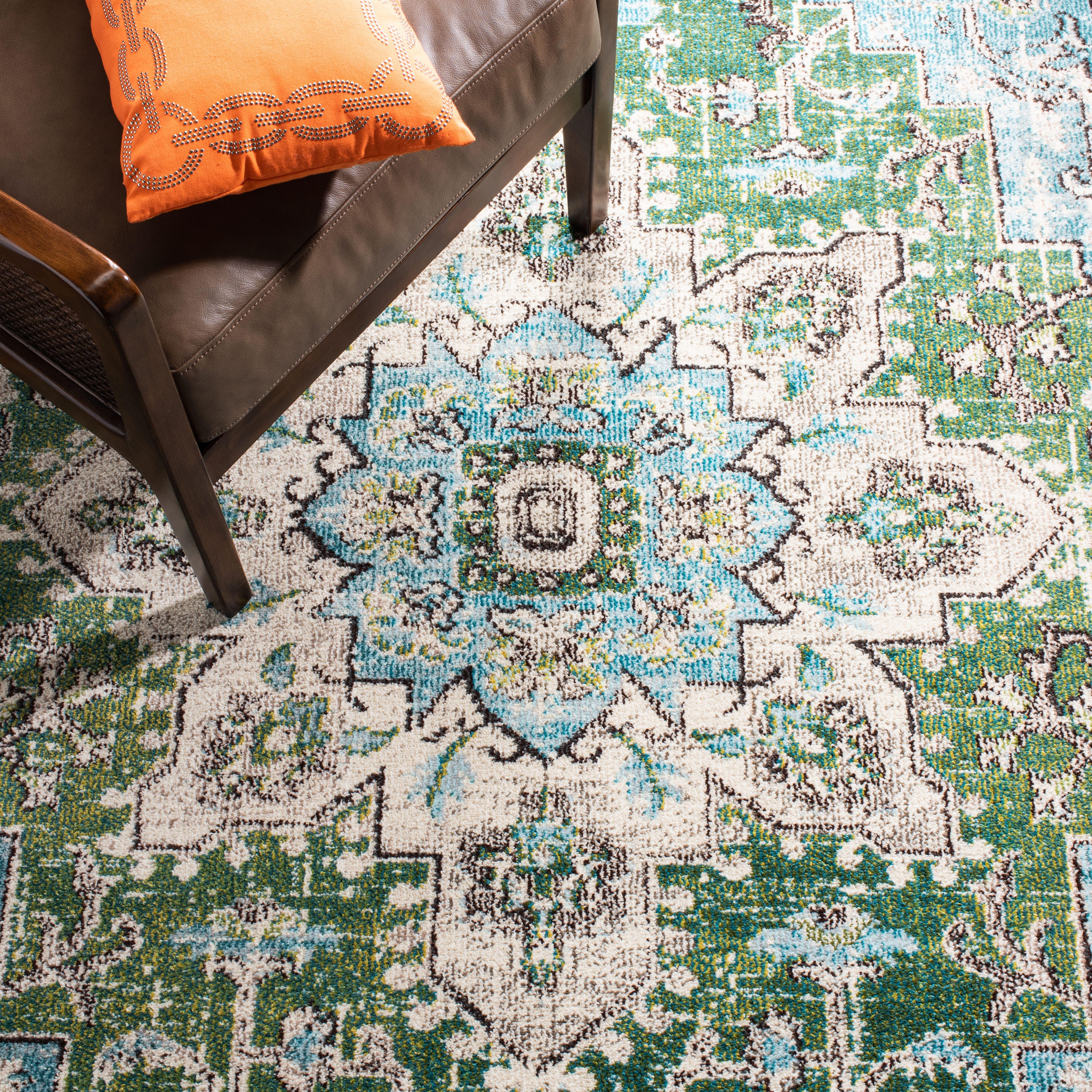 Safavieh Madison 4' x 6' Area Rug, Turquoise/Green, large