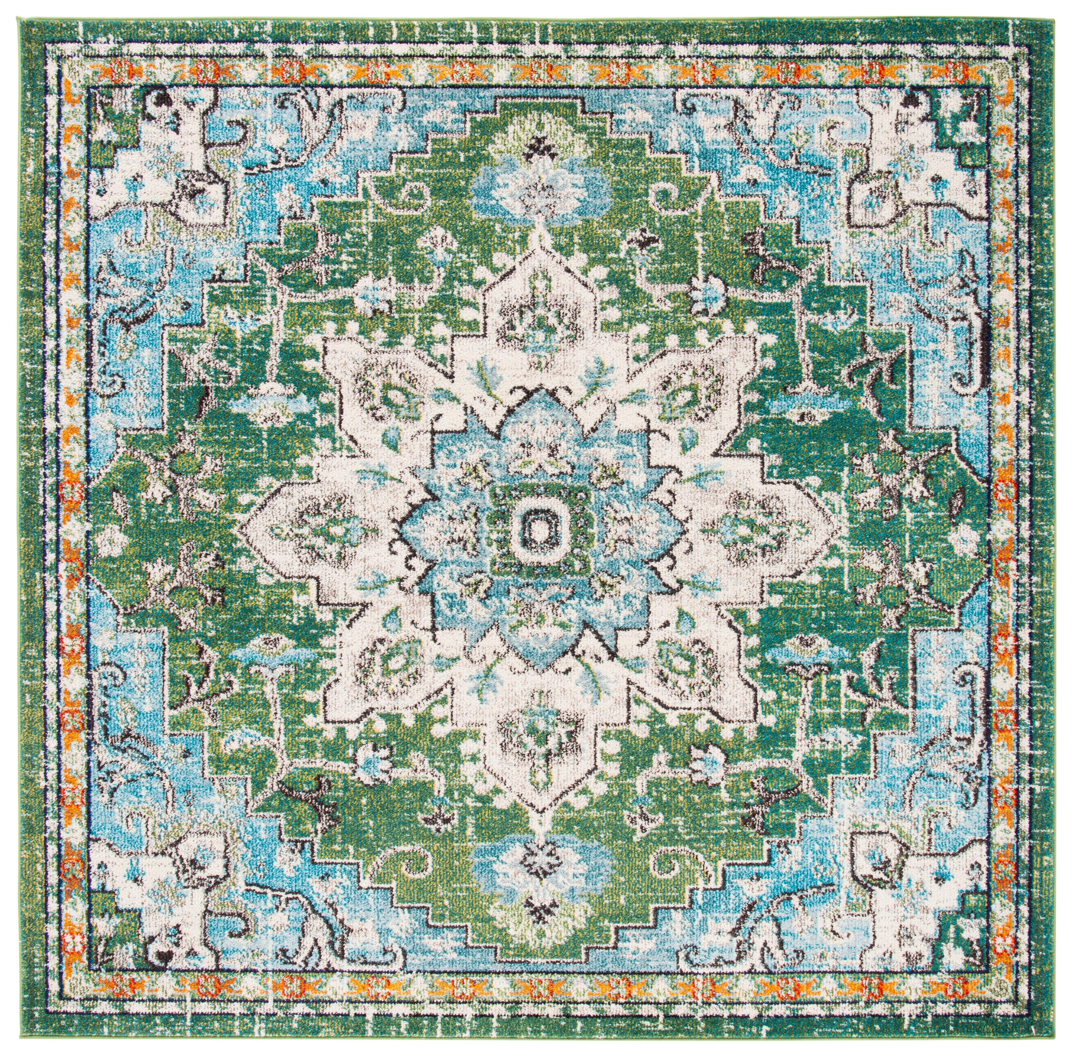 Safavieh Madison 6'-7 x 6'-7 Square Area Rug, Turquoise/Green, rollover