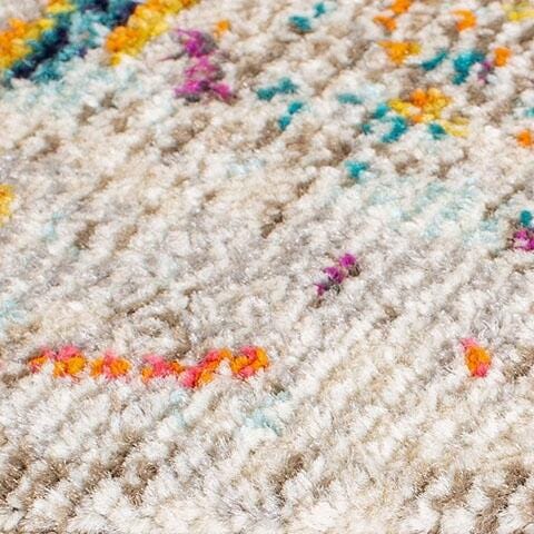 Safavieh Madison 6'-7 x 6'-7 Round Area Rug, Cream/Blue, large