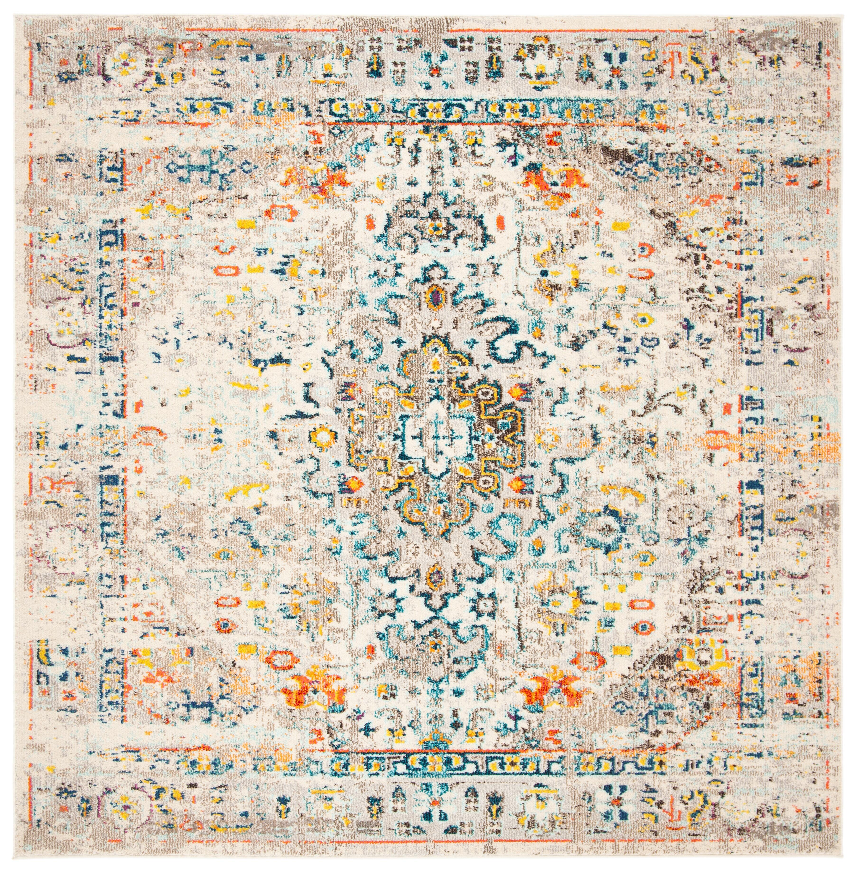 Safavieh Madison 6'-7 x 6'-7 Square Area Rug, Cream/Blue, large