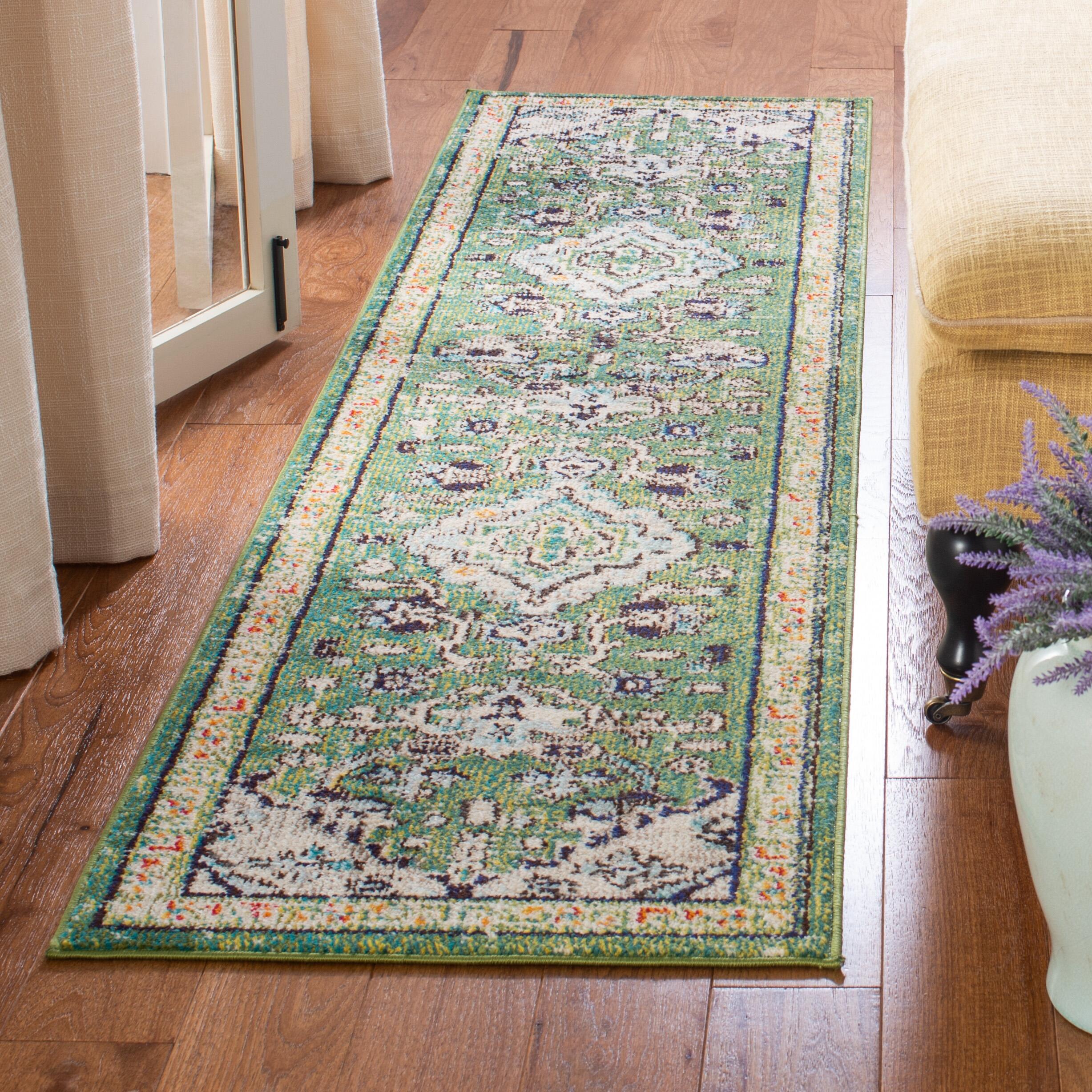 Safavieh Madison 2' x 8' Runner, Green/Turquoise, large