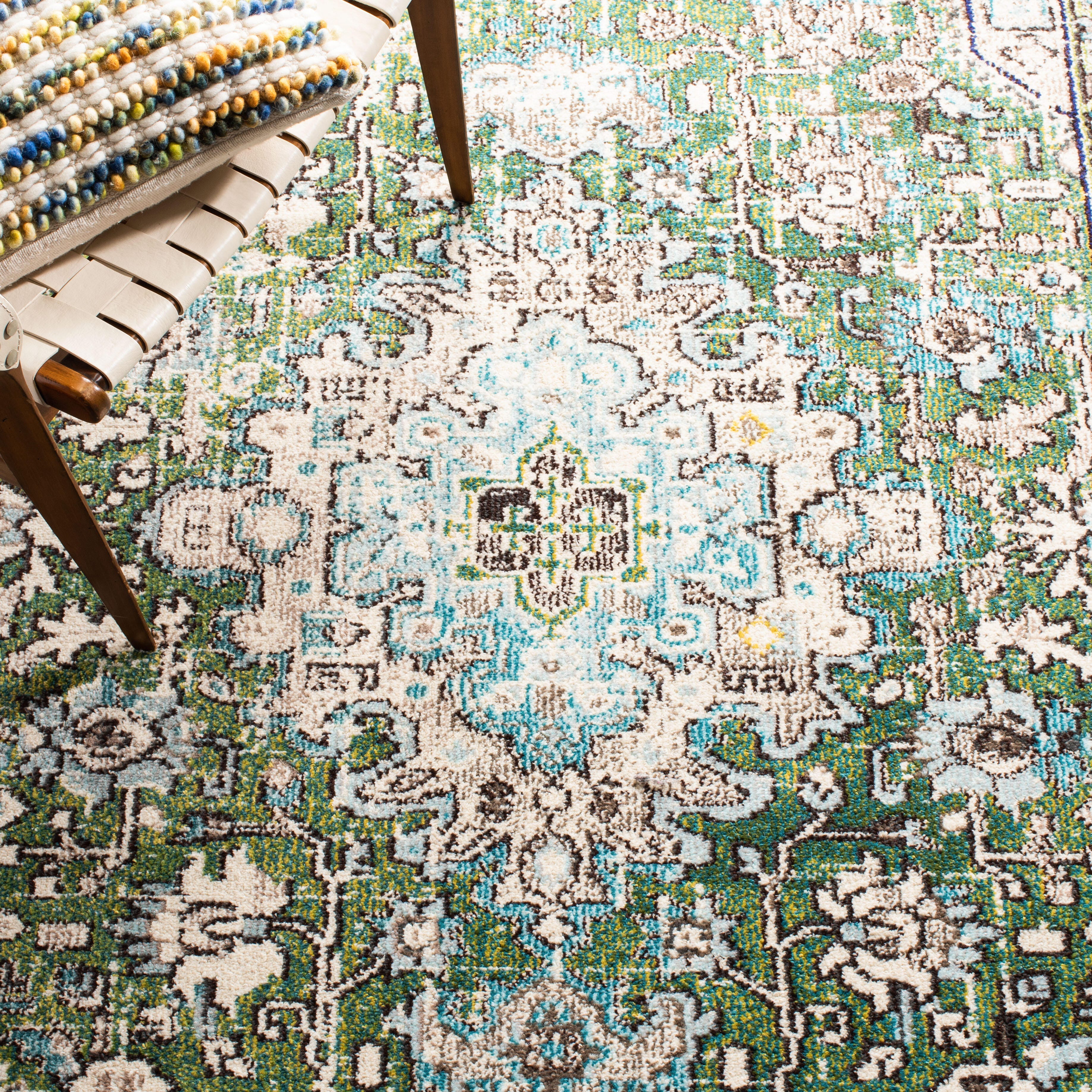 Safavieh Madison 3' x 5' Area Rug, Green/Turquoise, large