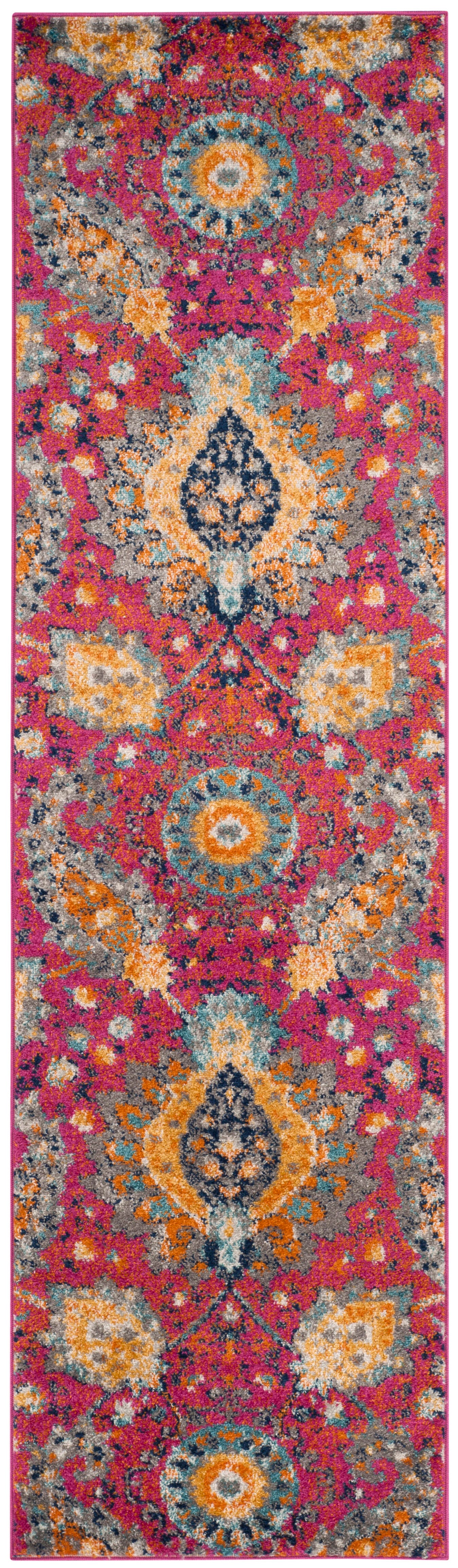 Safavieh Madison 2'-3 x 16' Runner, Fuchsia/Gold, large