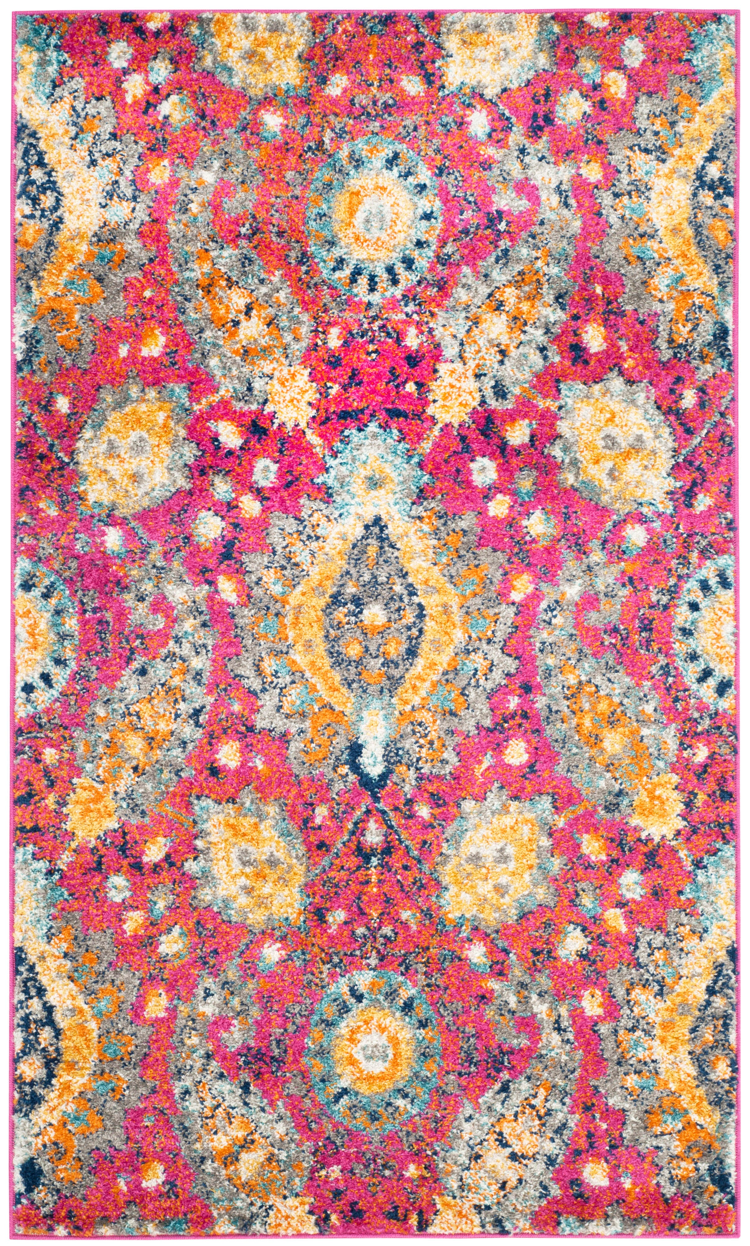 Safavieh Madison 4' x 6' Area Rug, Fuchsia/Gold, rollover