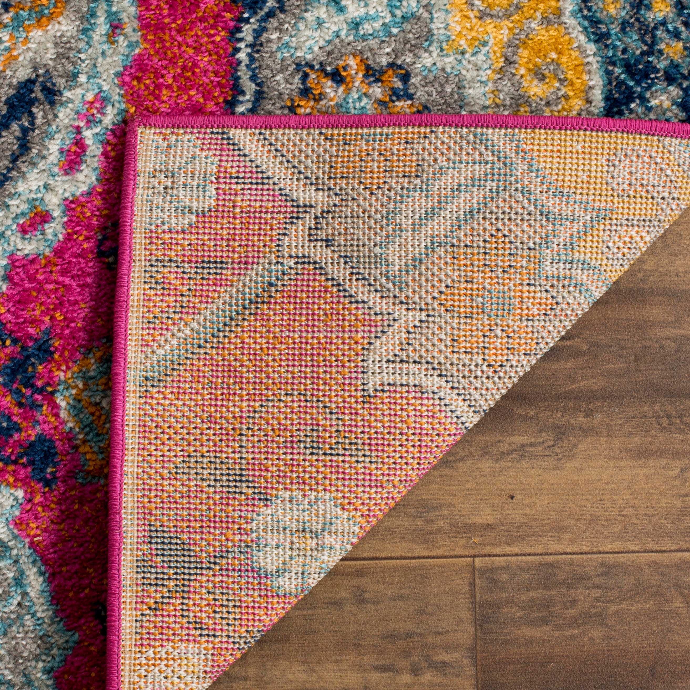 Safavieh Madison 4' x 4' Square Area Rug, Fuchsia/Gold, large