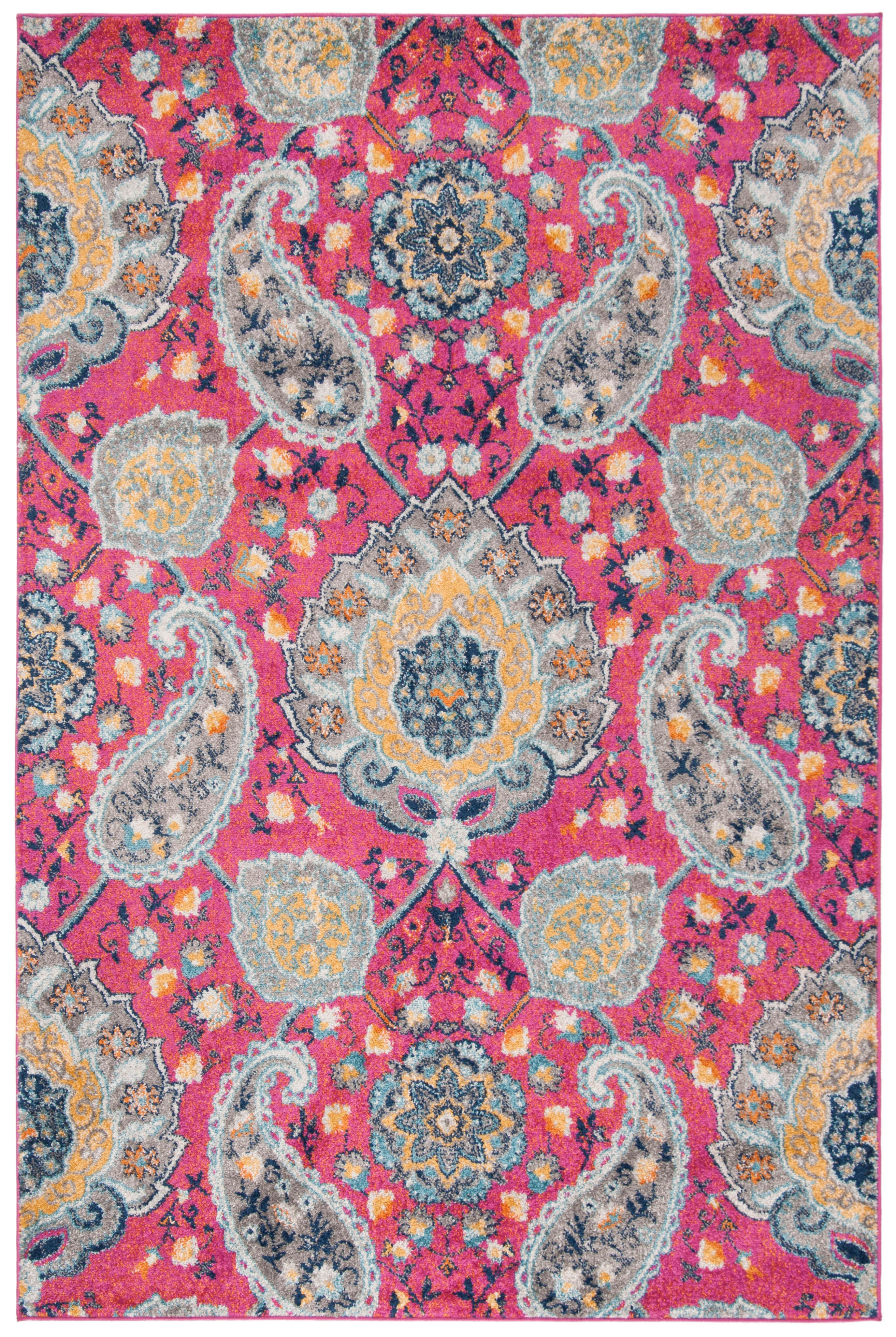 Safavieh Madison 6'-7 x 9'-2 Area Rug, Fuchsia/Gold, large