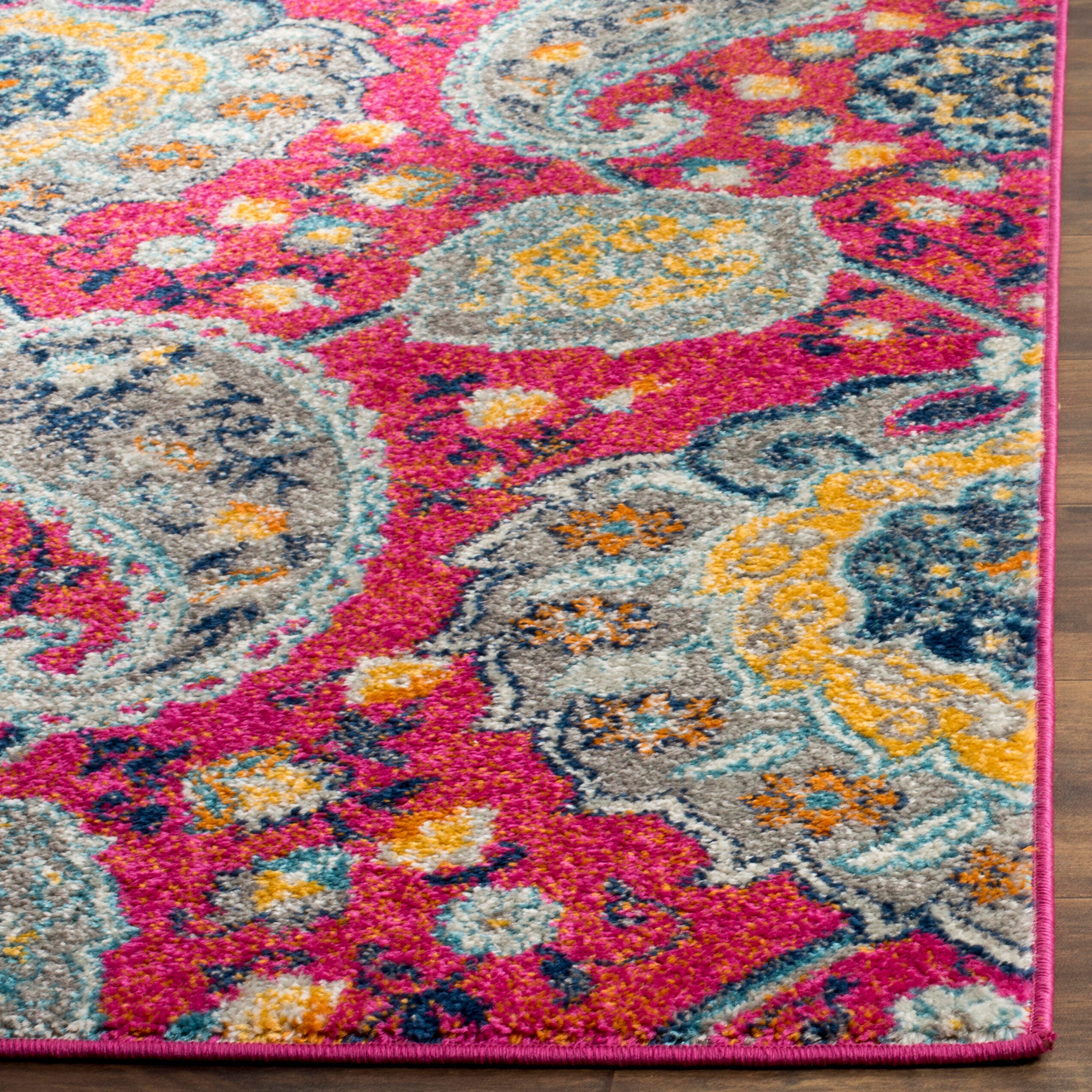 Safavieh Madison 6'-7 x 9'-2 Area Rug, Fuchsia/Gold, large