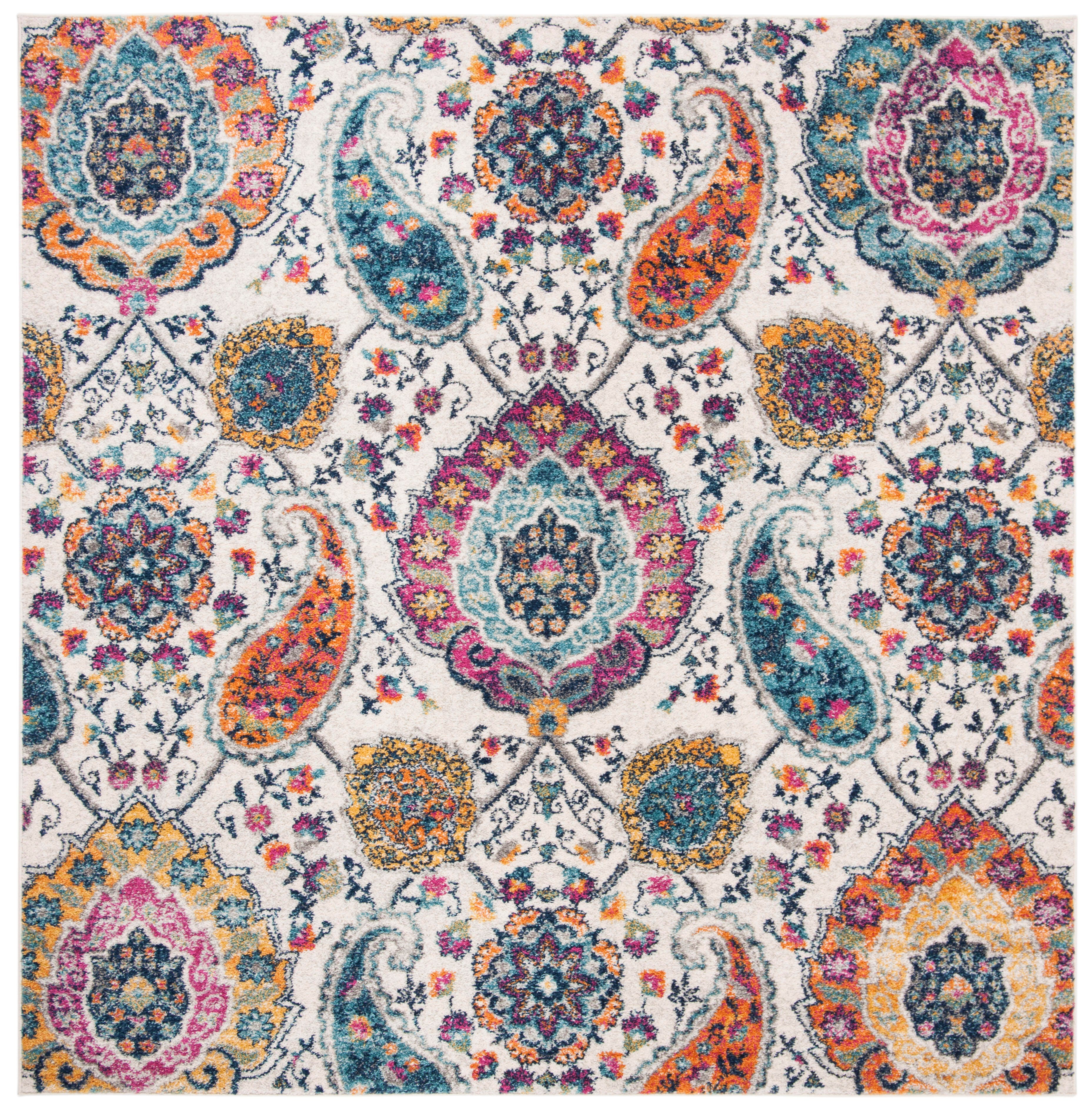 Safavieh Madison 4' x 4' Square Area Rug, Cream/Multi, rollover