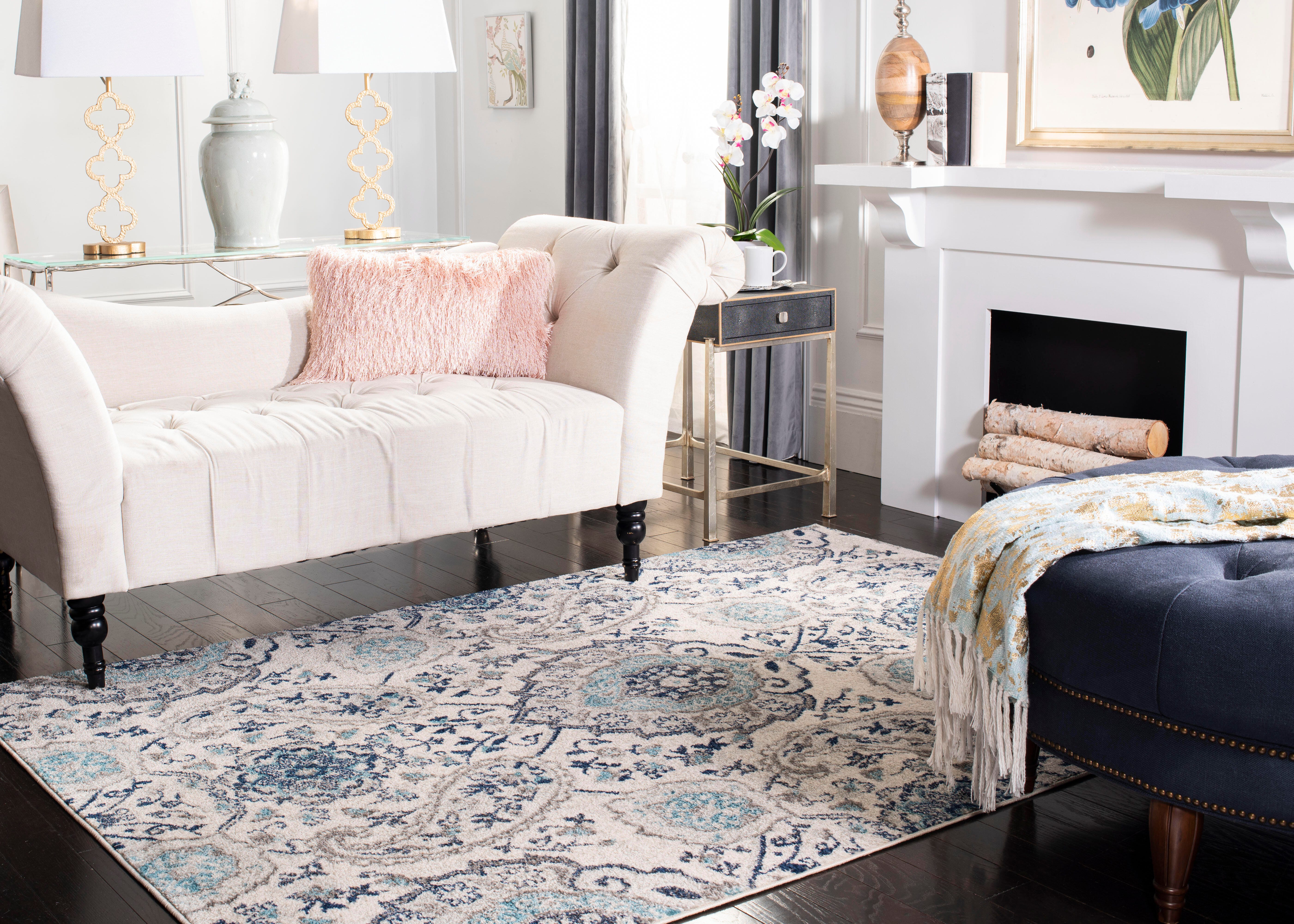 Safavieh Madison 5'-1 x 7'-6 Area Rug, Cream/Light Gray, large