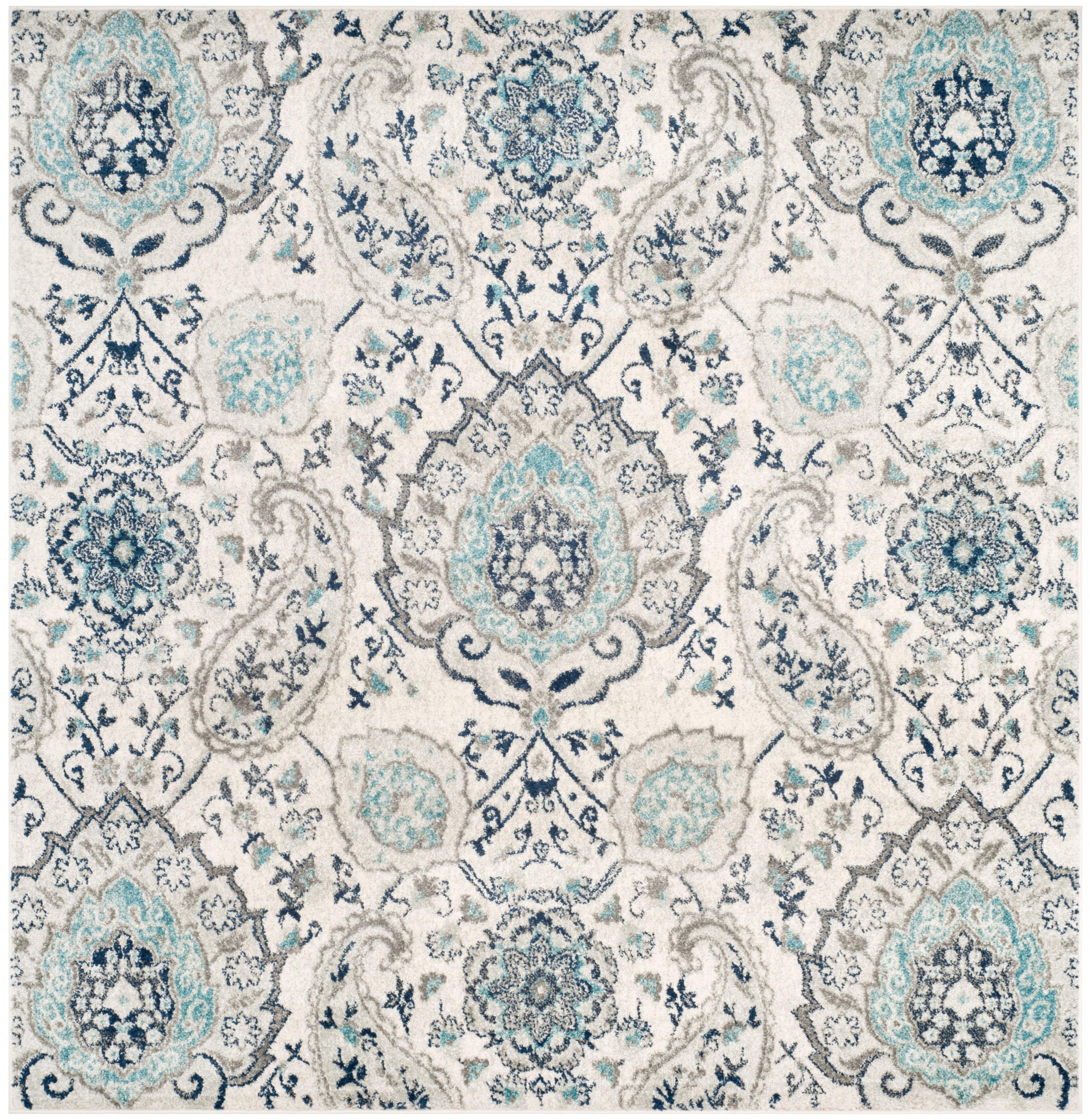 Safavieh Madison 6'-7 x 6'-7 Square Area Rug, Cream/Light Gray, large