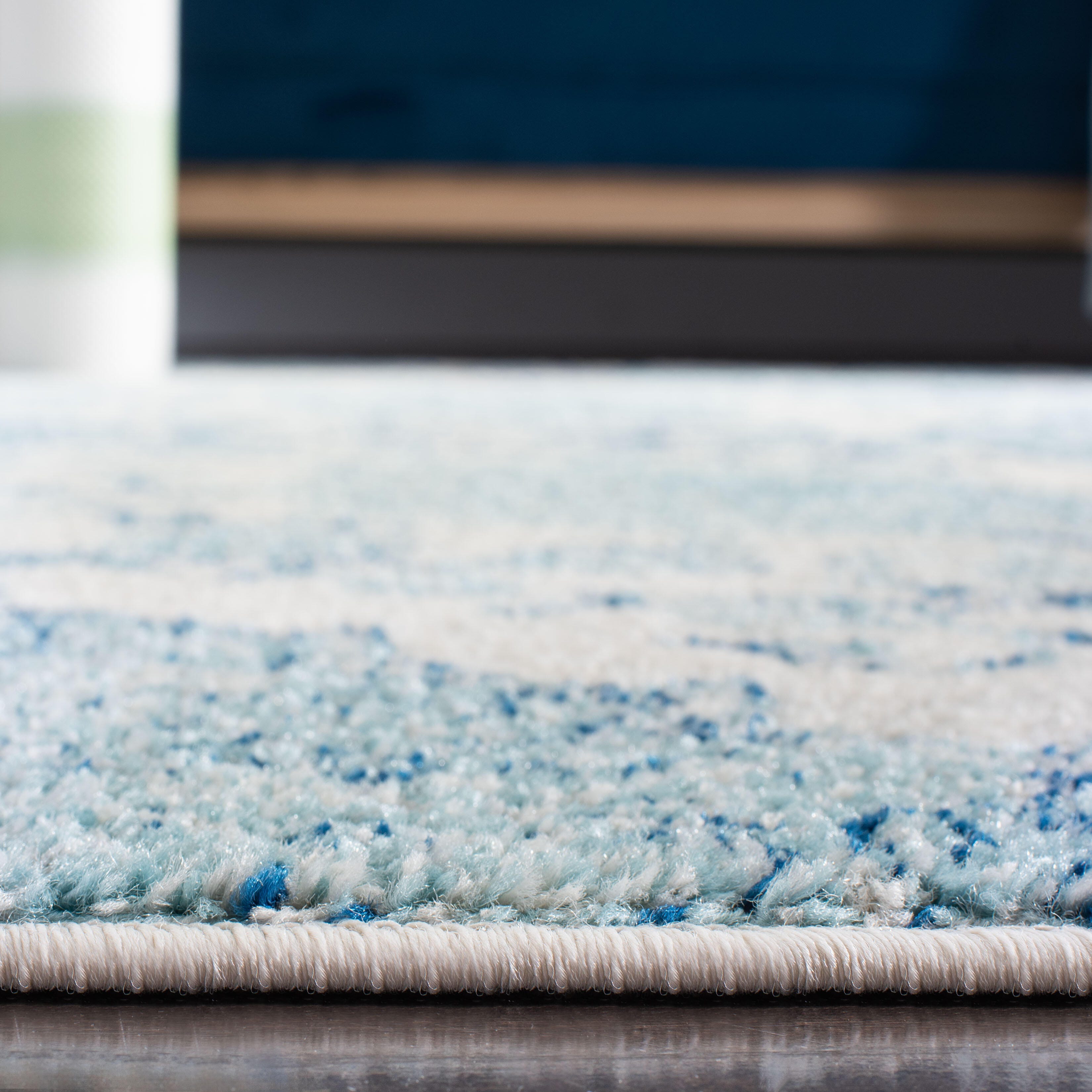 Safavieh Madison 2'-3 x 18' Runner, Cream/Turquoise, large