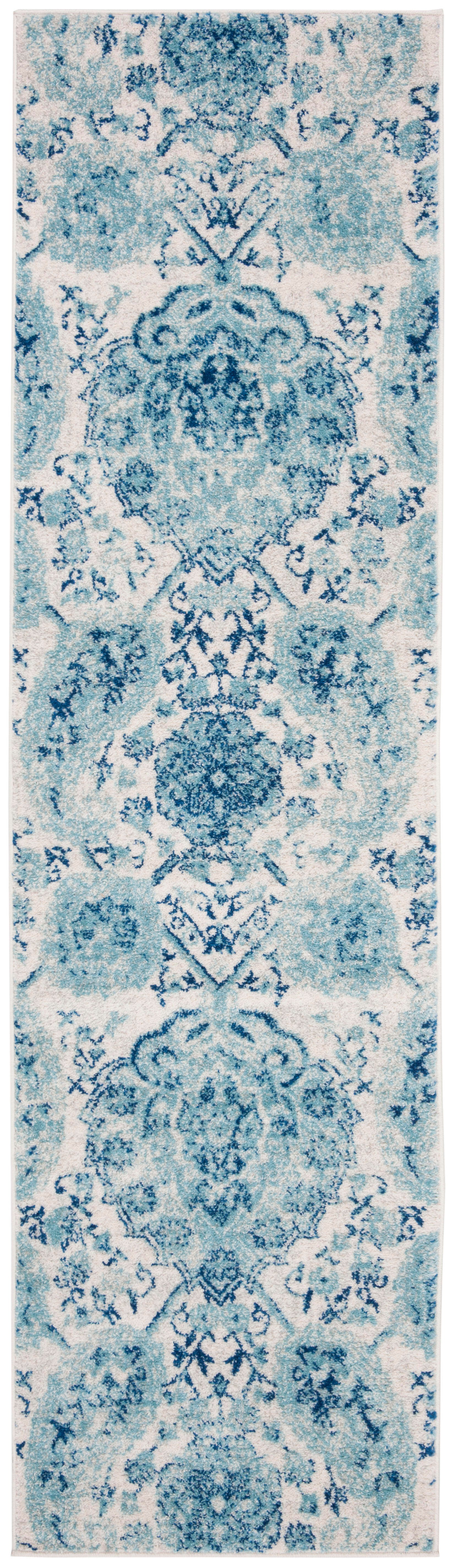 Safavieh Madison 2'-3 x 6' Runner, Cream/Turquoise, large
