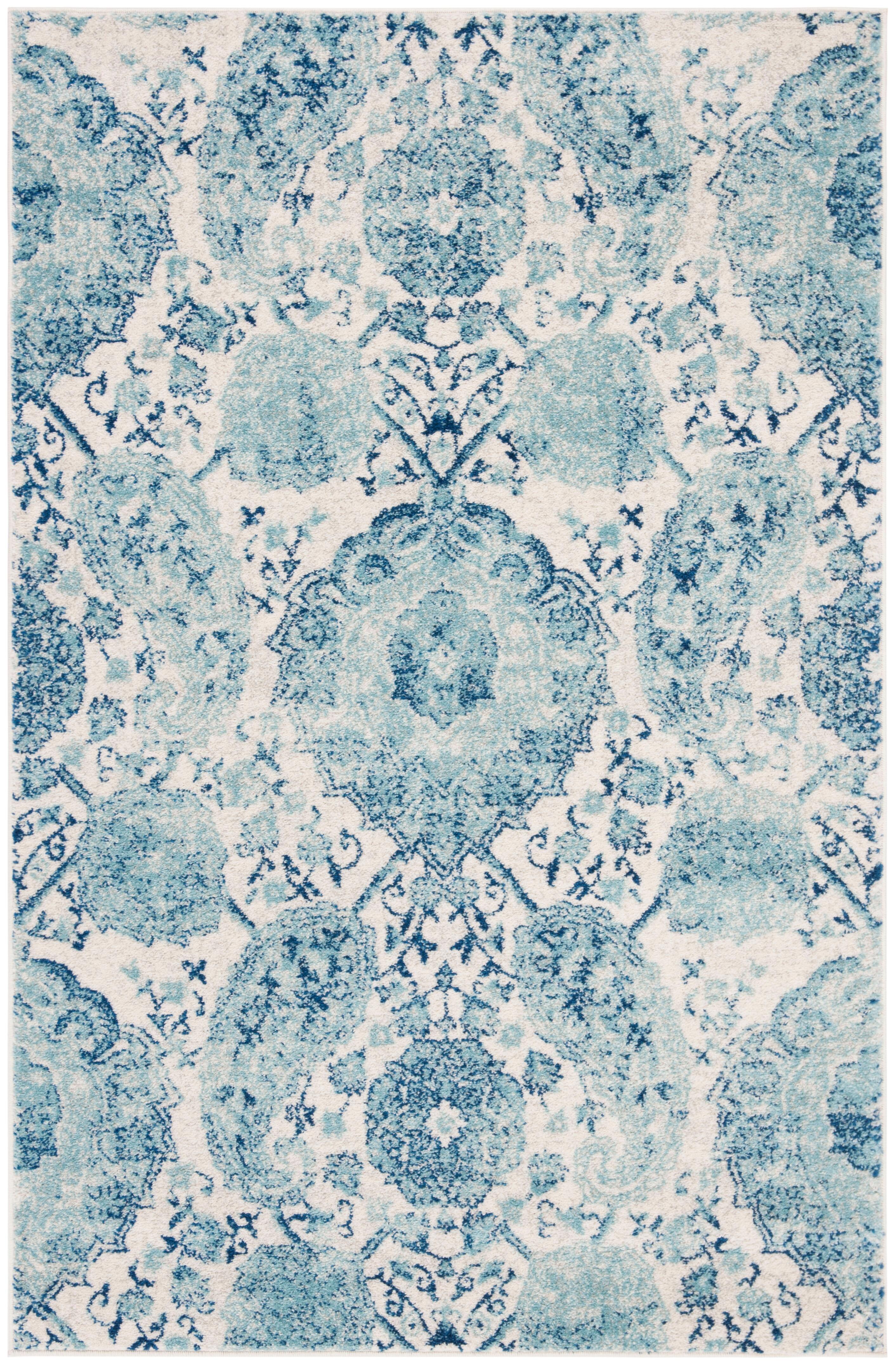 Safavieh Madison 4' x 6' Area Rug, Cream/Turquoise, rollover