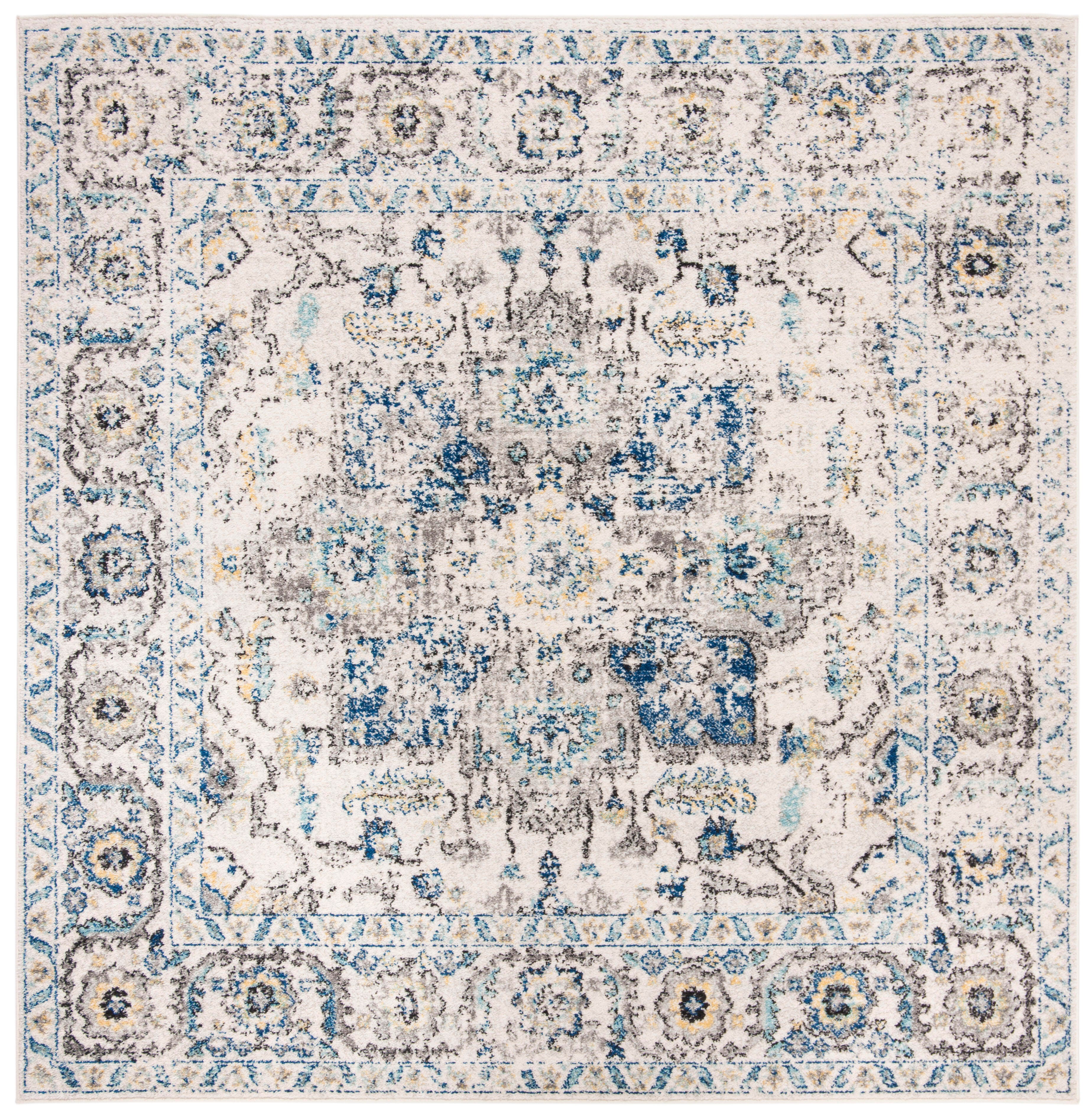 Safavieh Madison 4' x 4' Square Area Rug, Gray/Ivory, large
