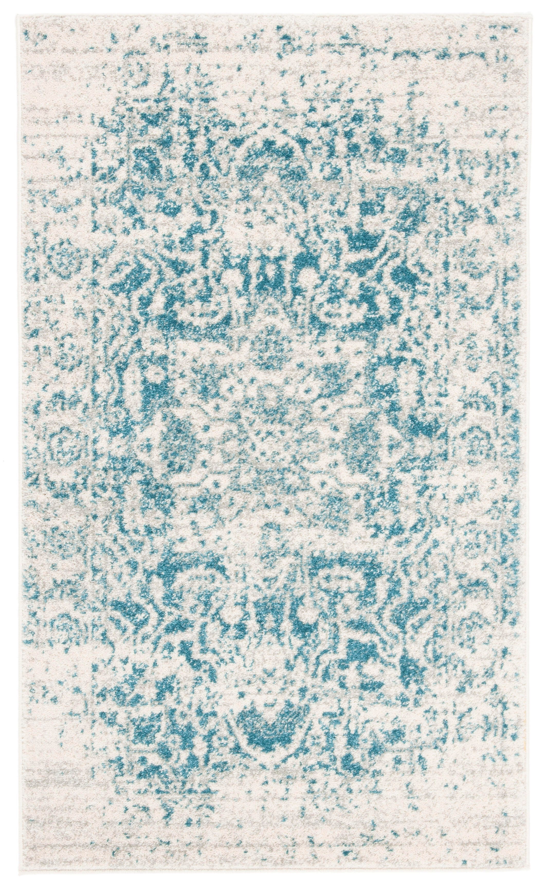 Safavieh Madison 4' x 6' Area Rug, Teal/Ivory, large