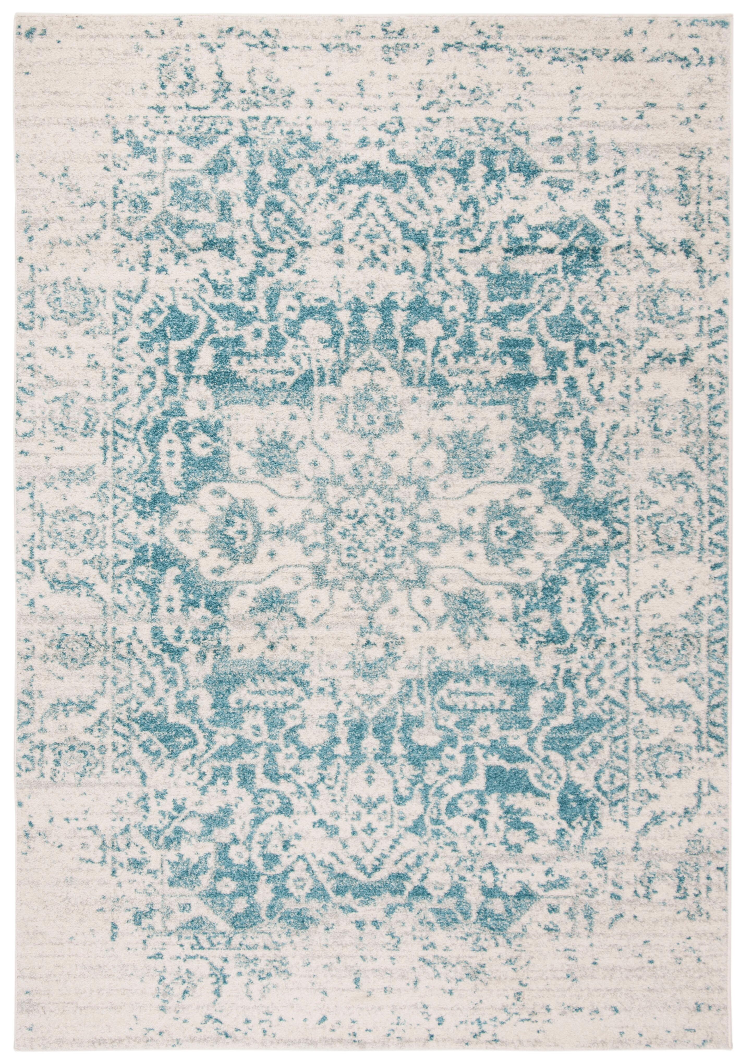Safavieh Madison Madison 5'-1 x 7'-6 Area Rug, Teal/Ivory, large