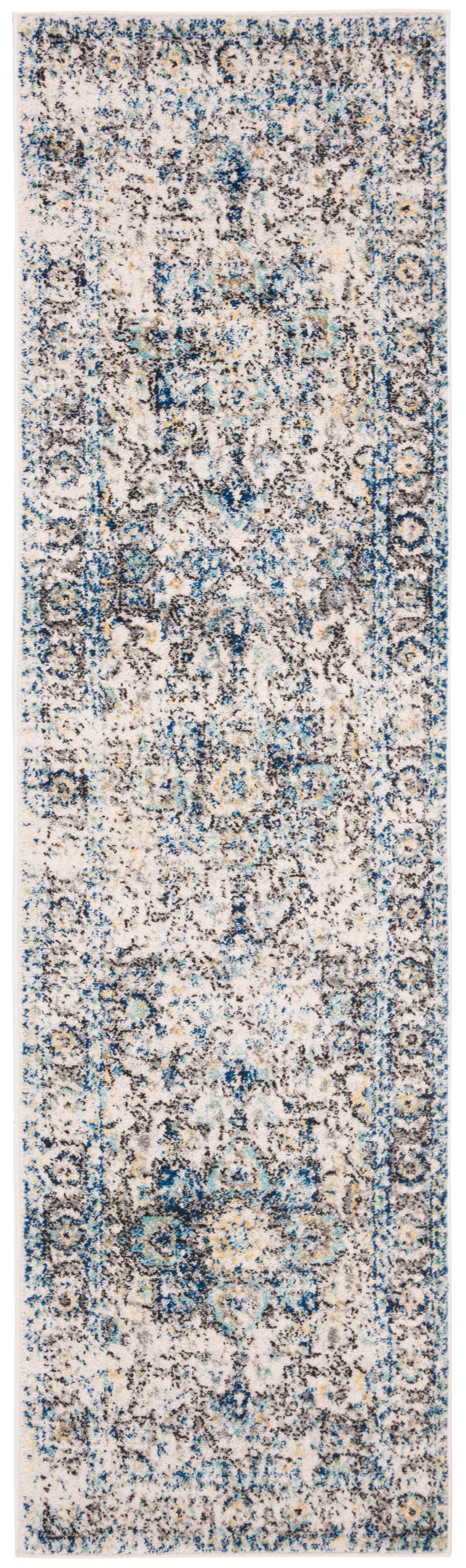 Safavieh Madison 2'-3 x 16' Runner, Turquoise/Ivory, large