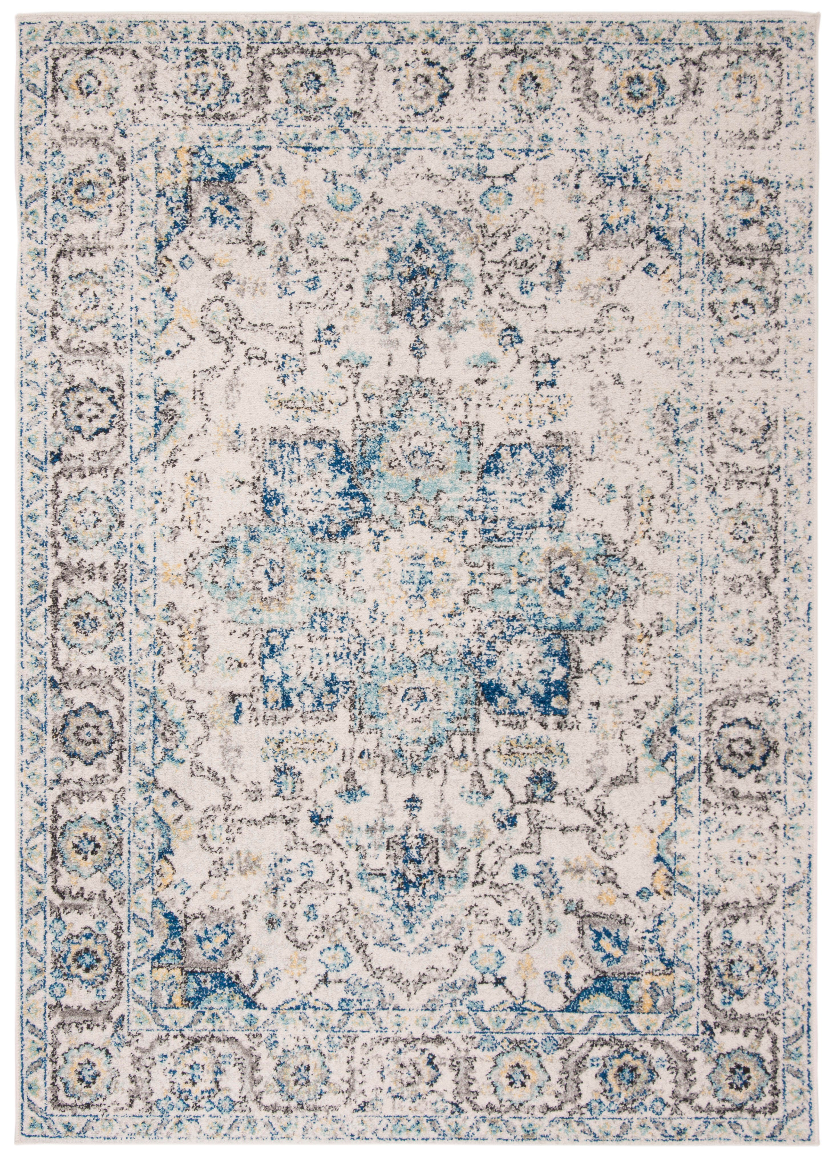 Safavieh Madison Madison 6'-7 x 9'-2 Area Rug, Turquoise/Ivory, large