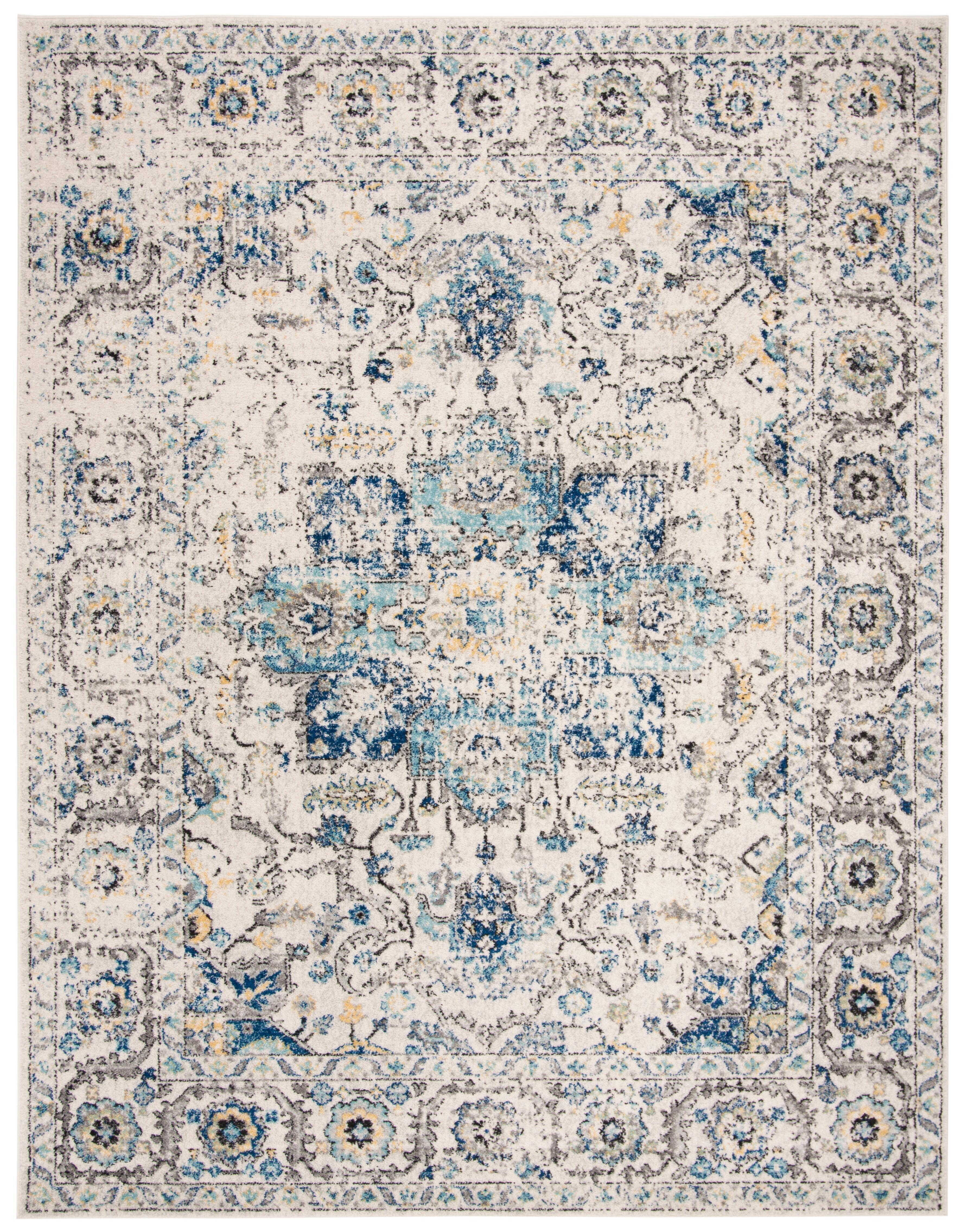 Safavieh Madison Madison 8' x 10' Area Rug, Turquoise/Ivory, large