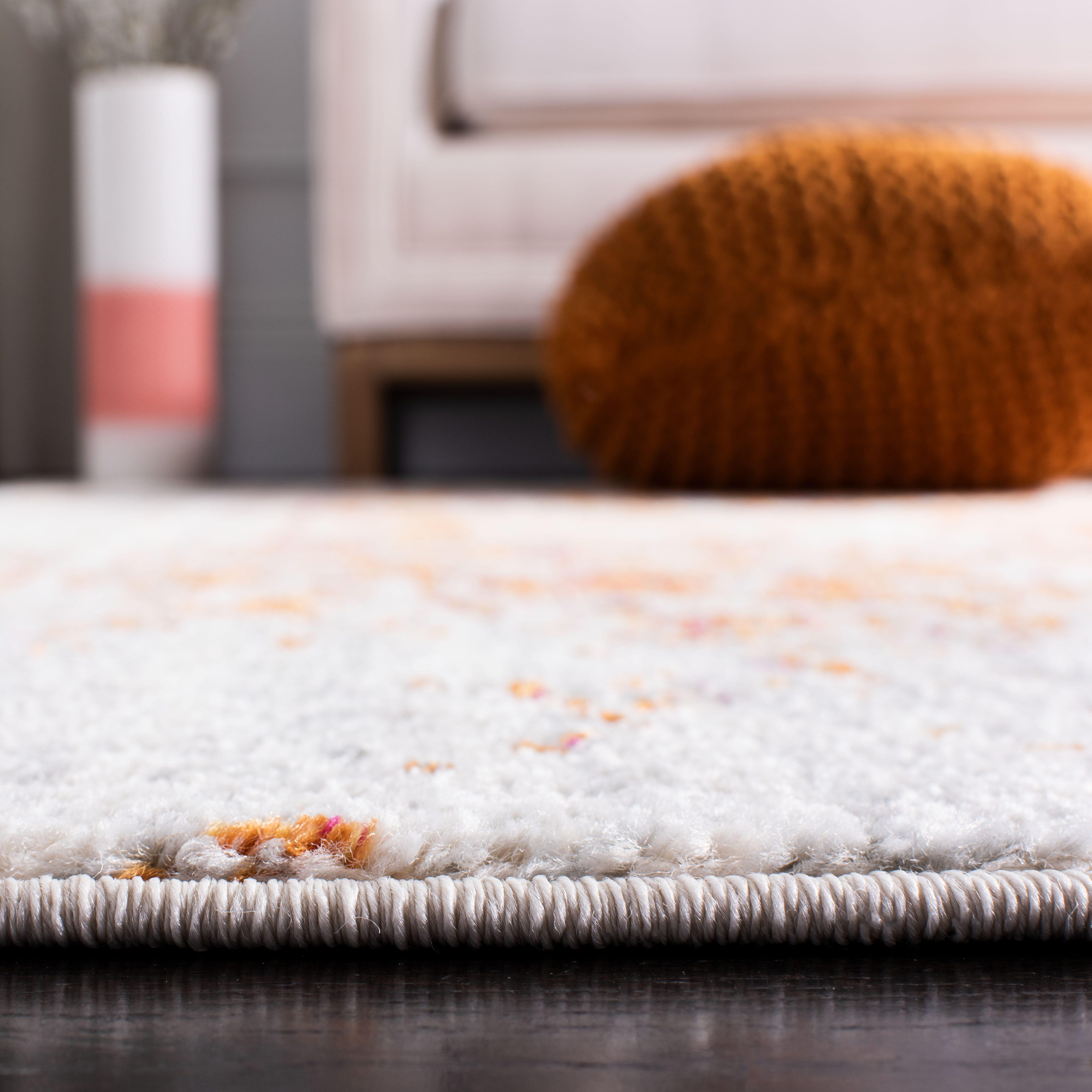 Safavieh Madison Madison 6'-7 x 9'-2 Area Rug, Orange/Ivory, large