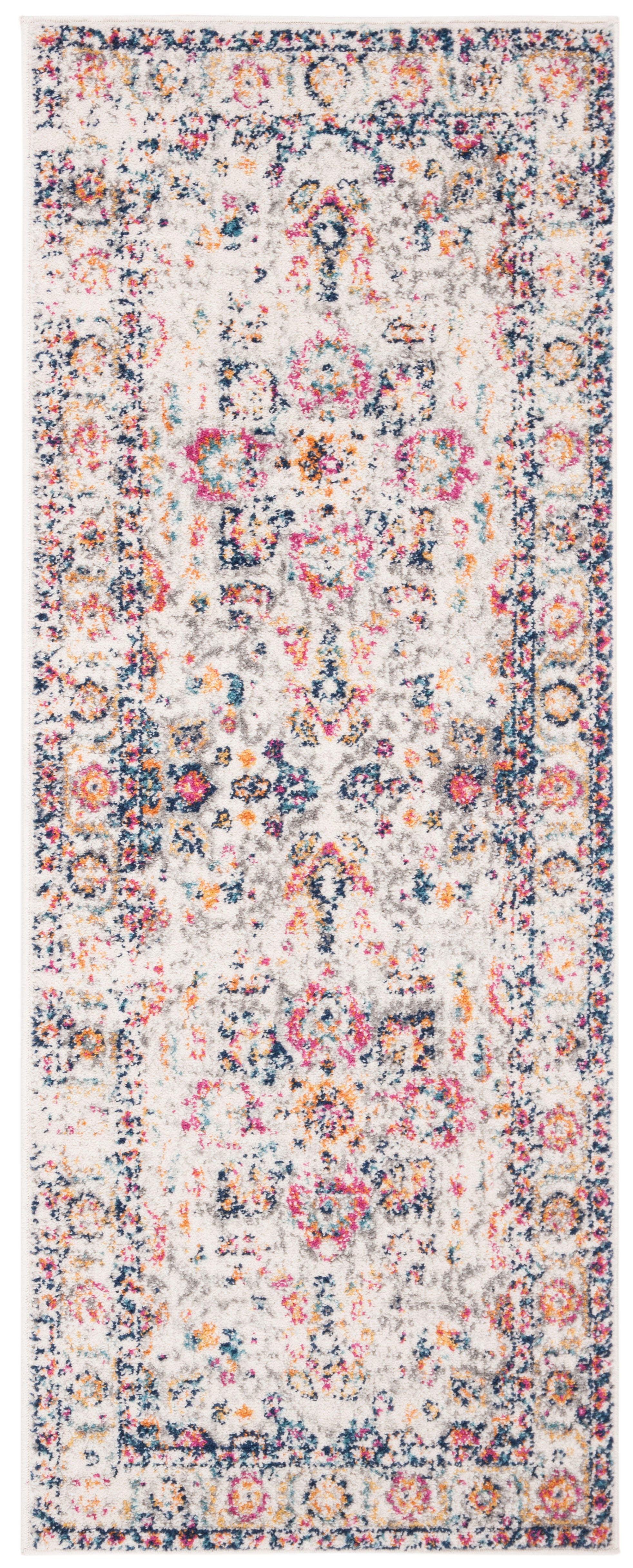 Safavieh Madison 2'-3 x 6' Runner, Fuchsia/Ivory, large