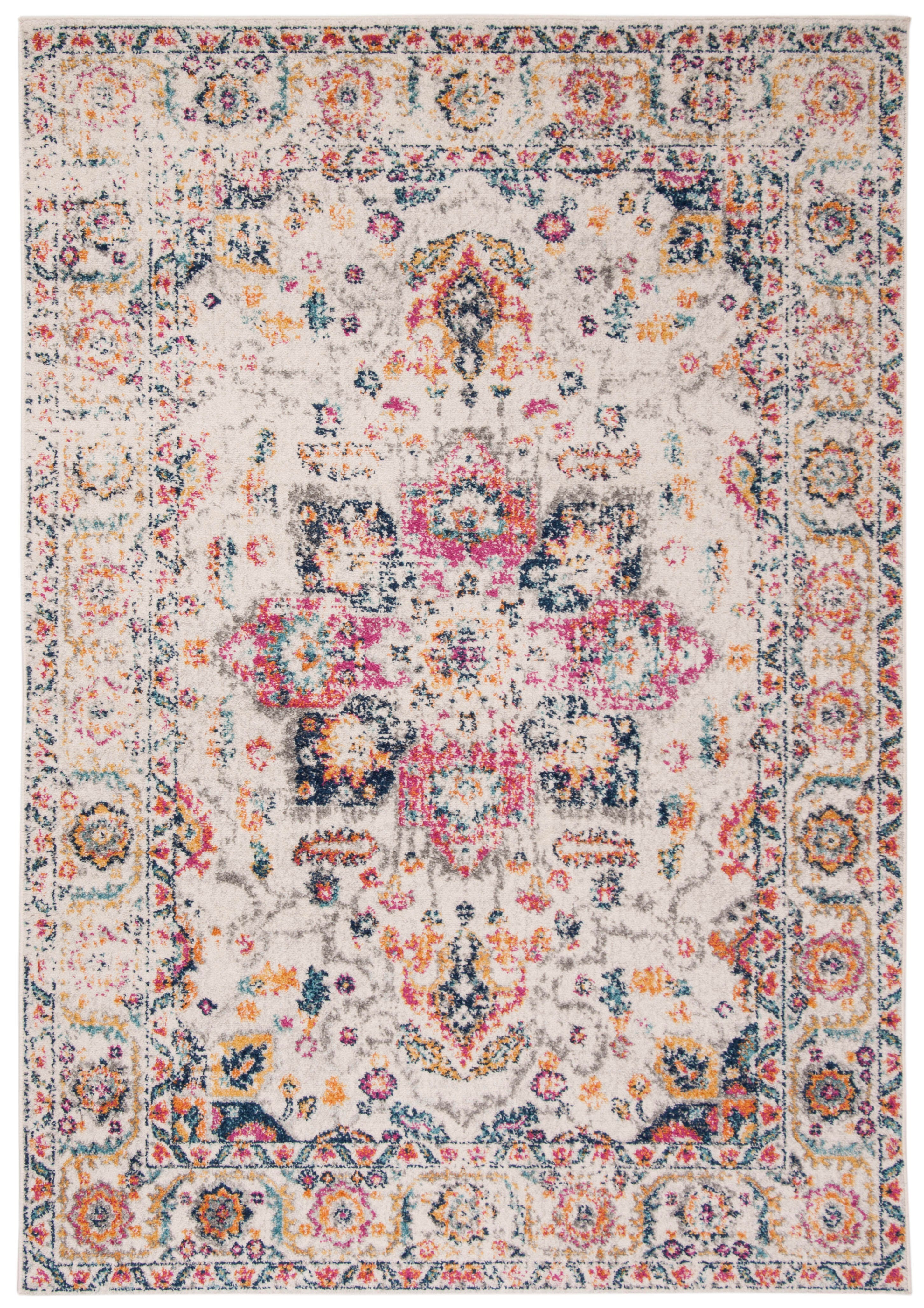 Safavieh Madison 6'-7 x 9'-2 Area Rug, Fuchsia/Ivory, rollover