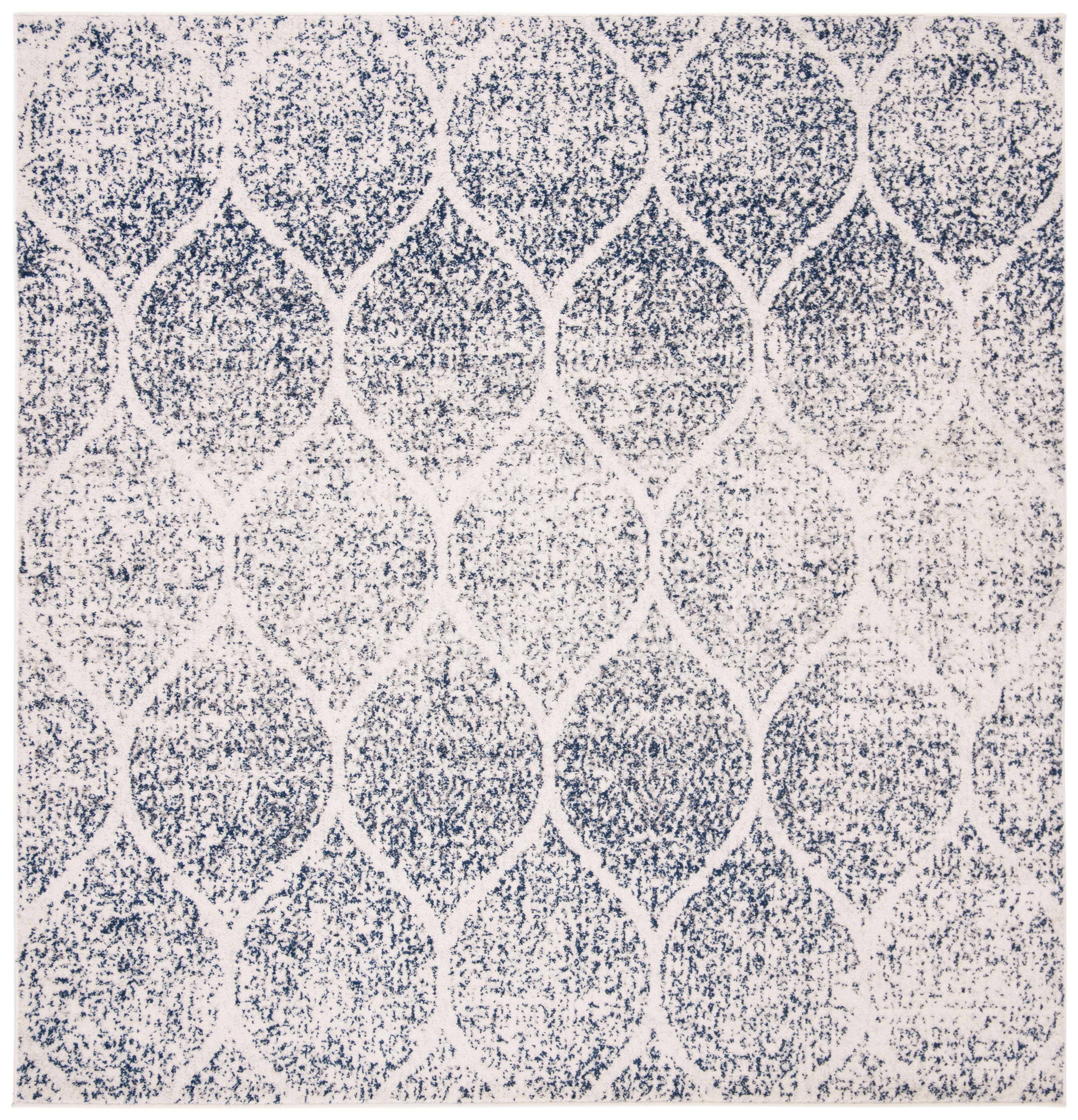 Safavieh Madison 4' x 4' Square Area Rug, Cream/Royal Blue, large