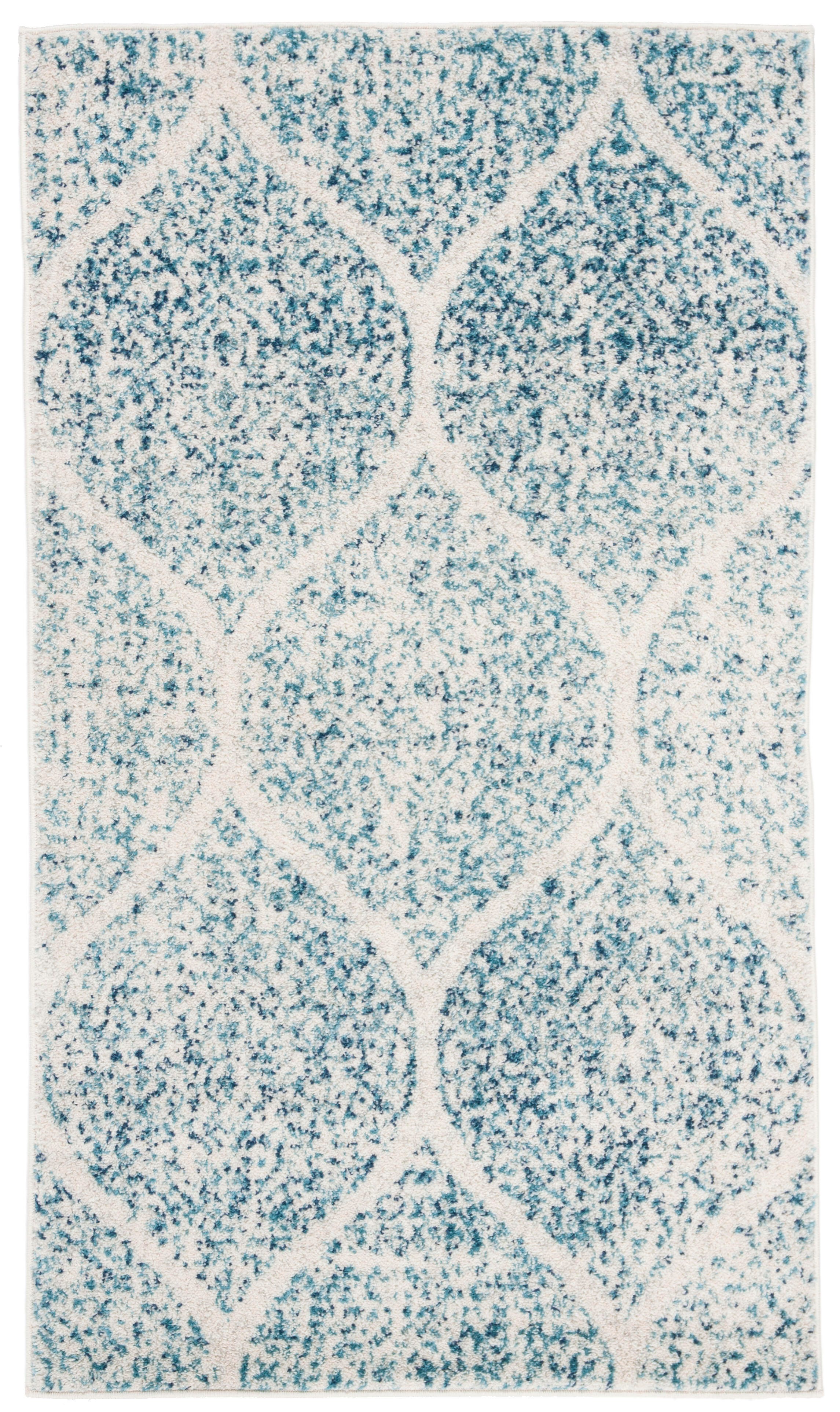 Safavieh Madison 2'-3 x 4' Accent Rug, Cream/Turquoise, large