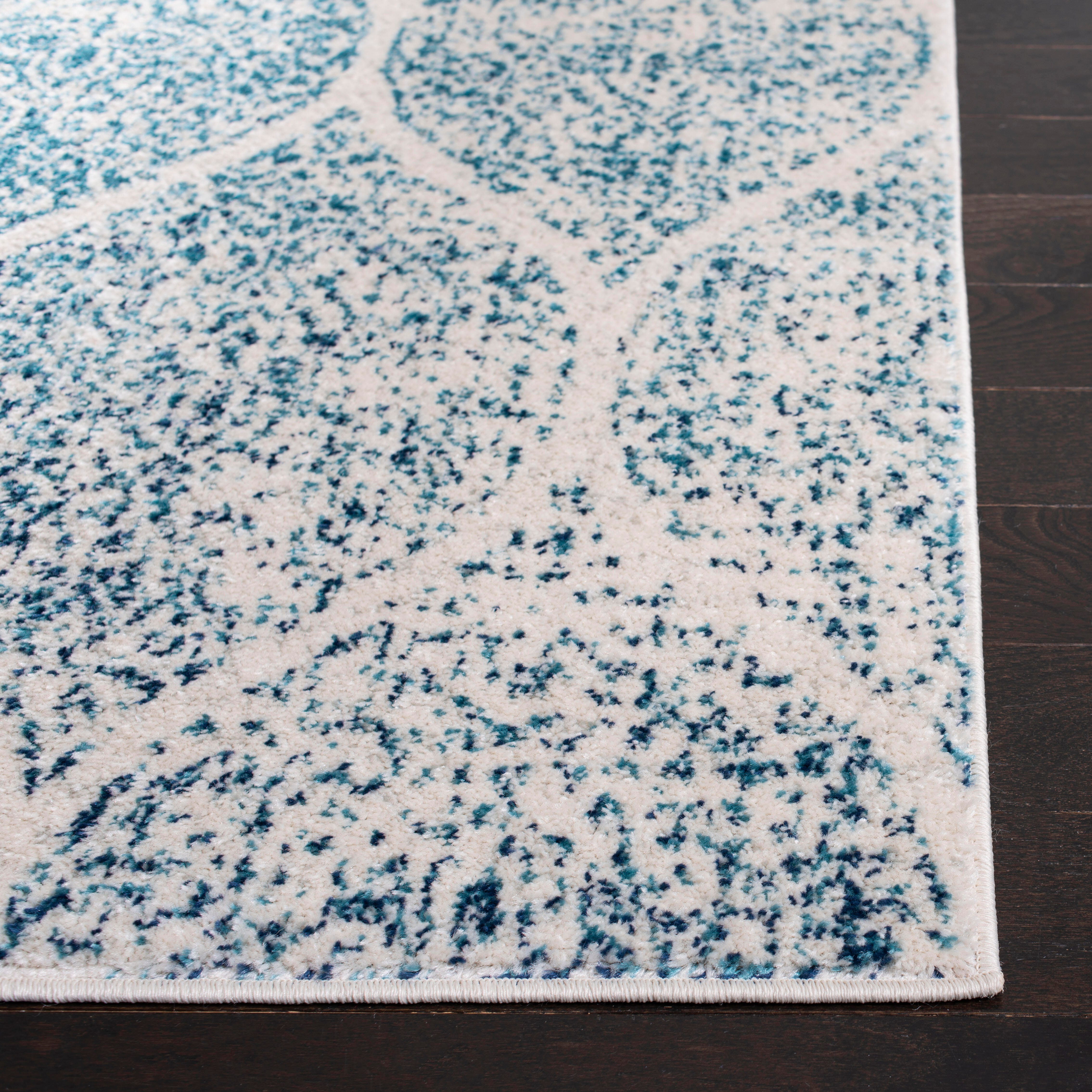 Safavieh Madison 4' x 4' Square Area Rug, Cream/Turquoise, large