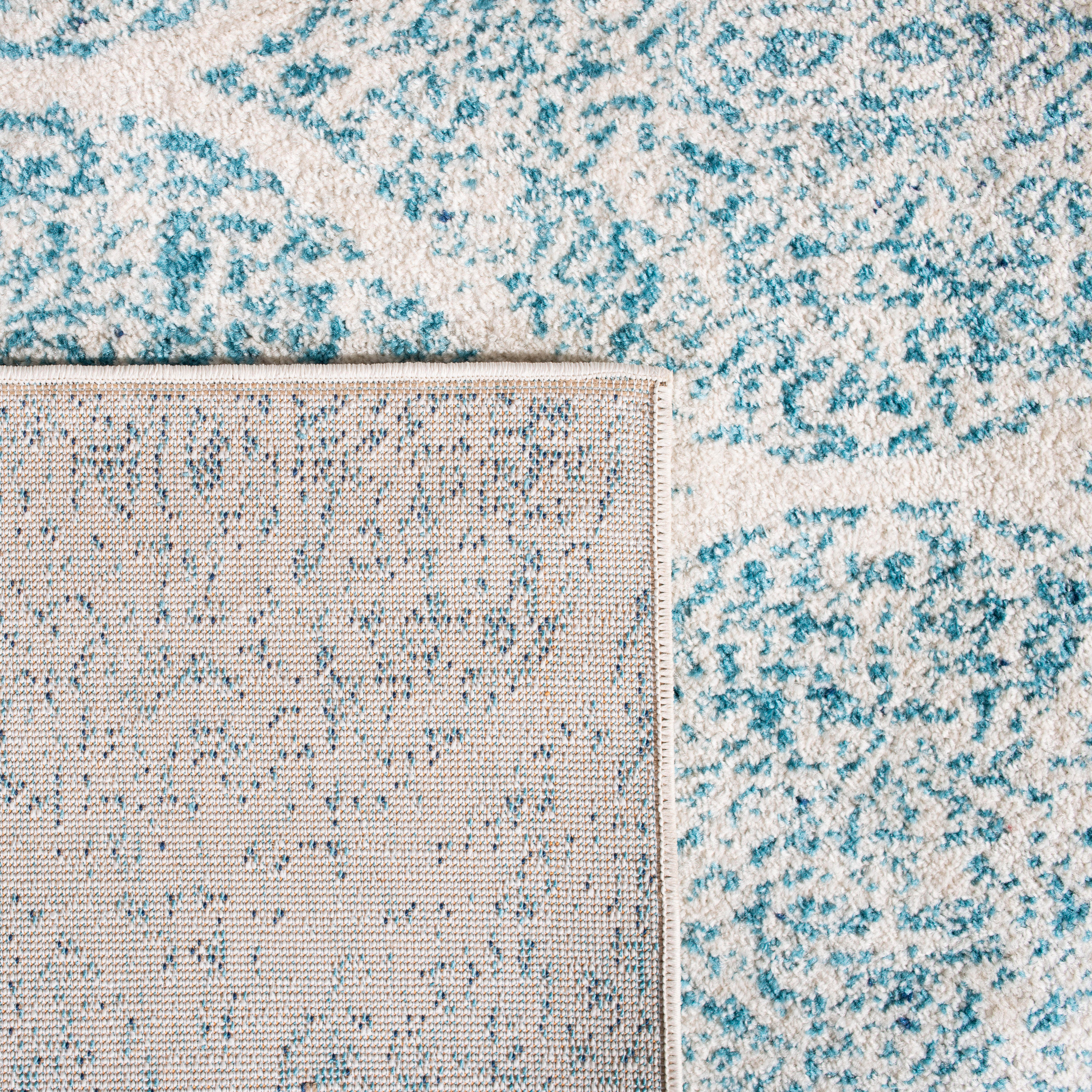 Safavieh Madison 4' x 4' Square Area Rug, Cream/Turquoise, large