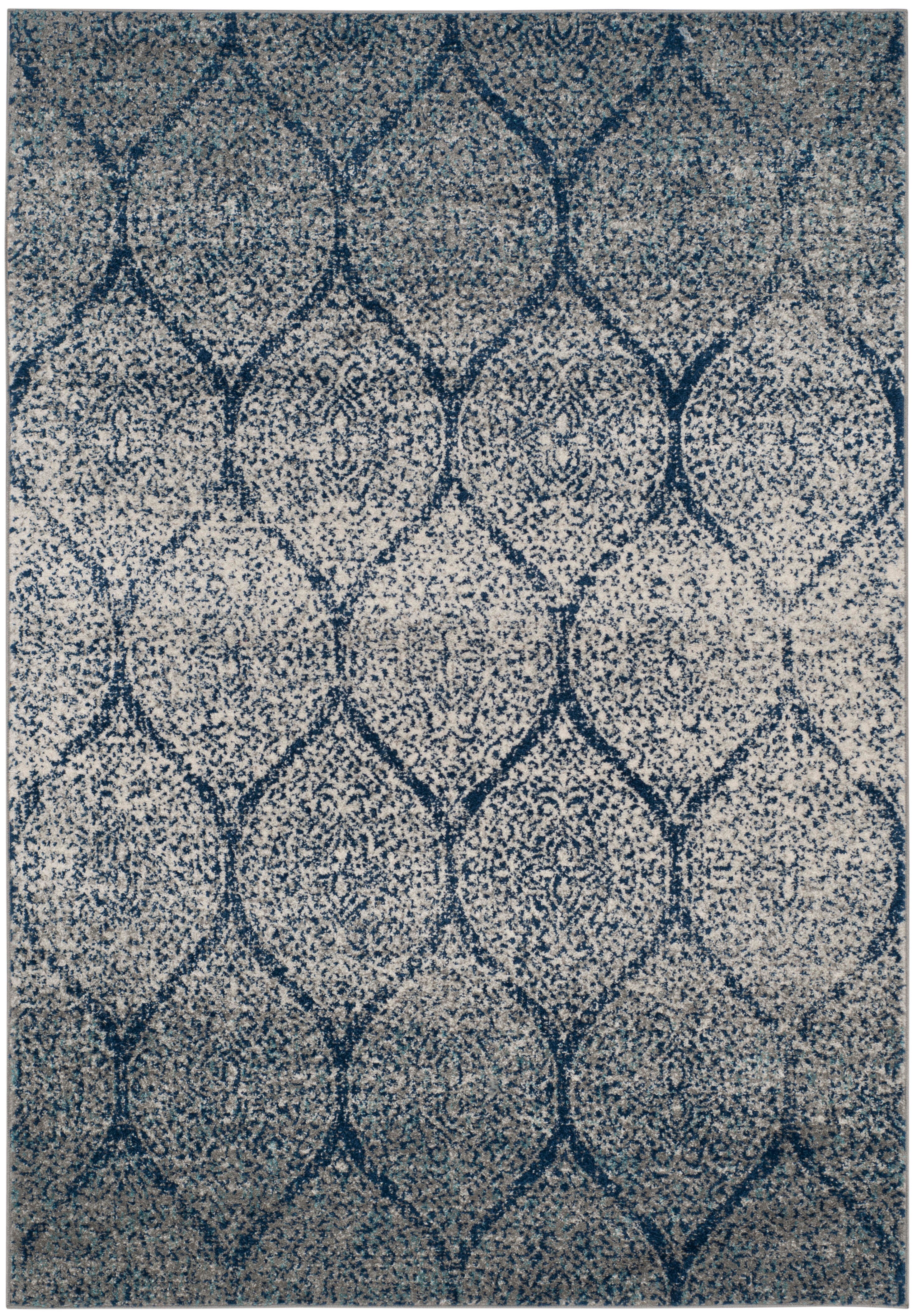 Safavieh Madison 6'-7 x 9'-2 Area Rug, Navy/Silver, large