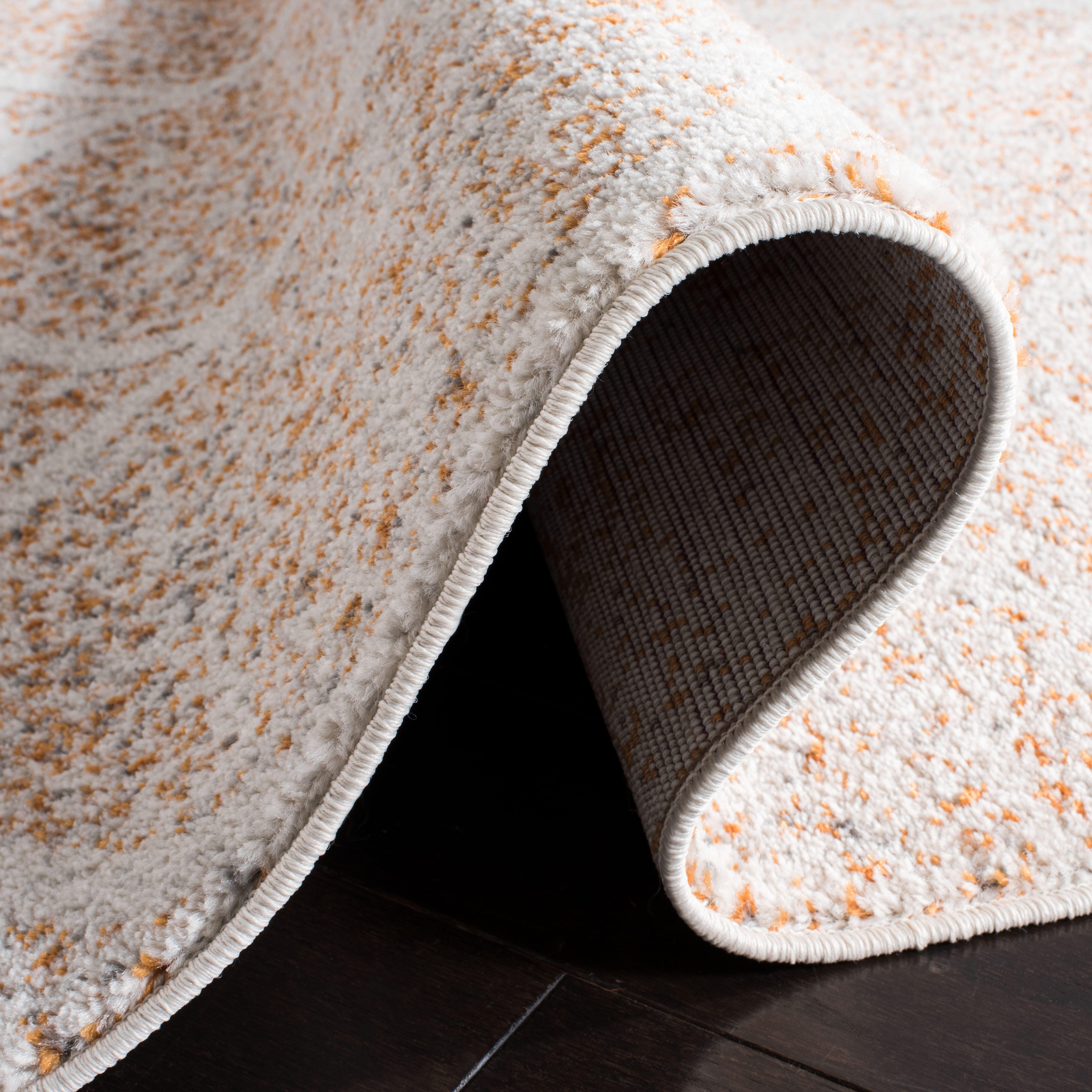 Safavieh Madison 4' x 4' Square Area Rug, Cream/Orange, large