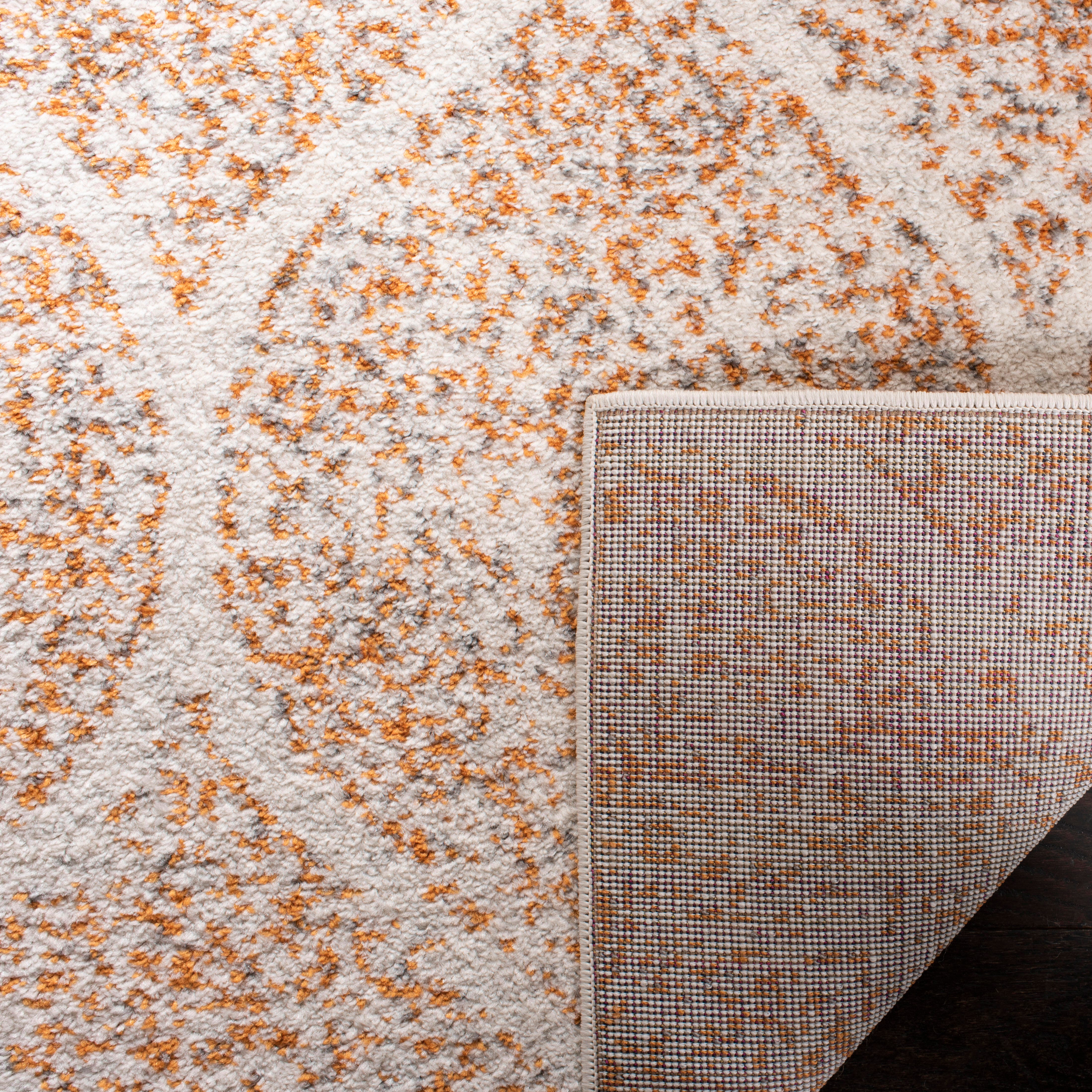 Safavieh Madison 4' x 4' Square Area Rug, Cream/Orange, large